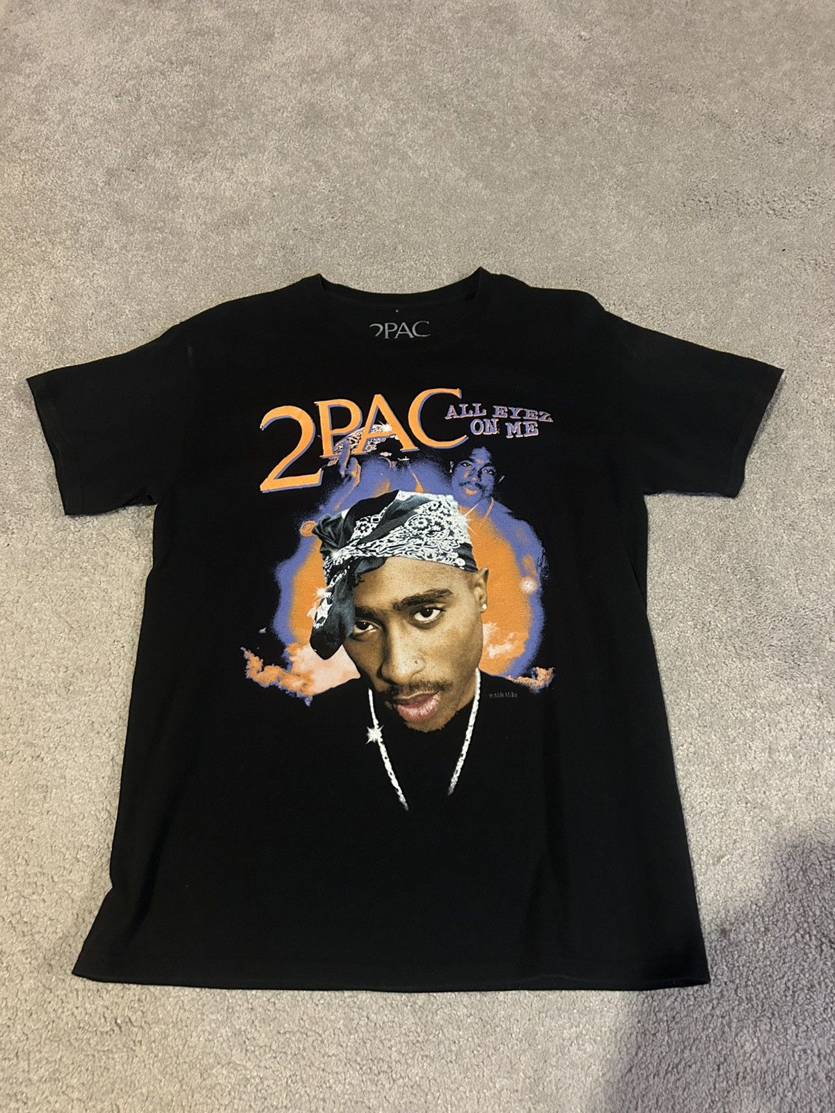 Rap Tees Tupac All Eyez On Me Shirt Size US M / EU 48-50 / 2 - 2 Thumbnail