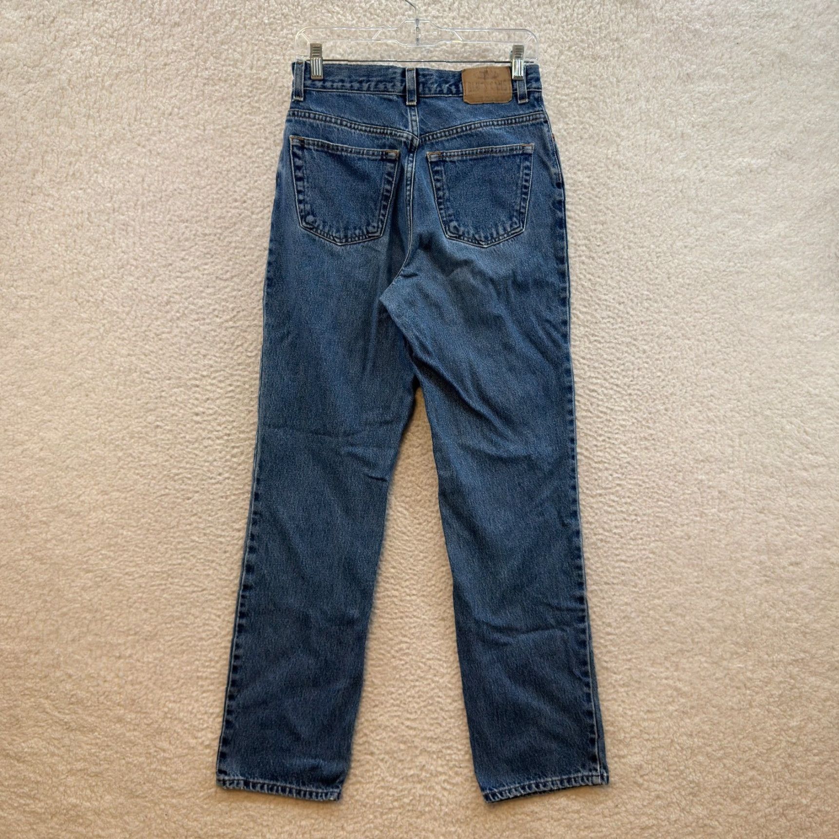 Old Navy VINTAGE Old Navy Jeans Straight Leg 8 28 High Waisted Medium Wash Cotton Denim Mens Girls Womens Size 30" / US 8 / IT 44 - 2 Thumbnail