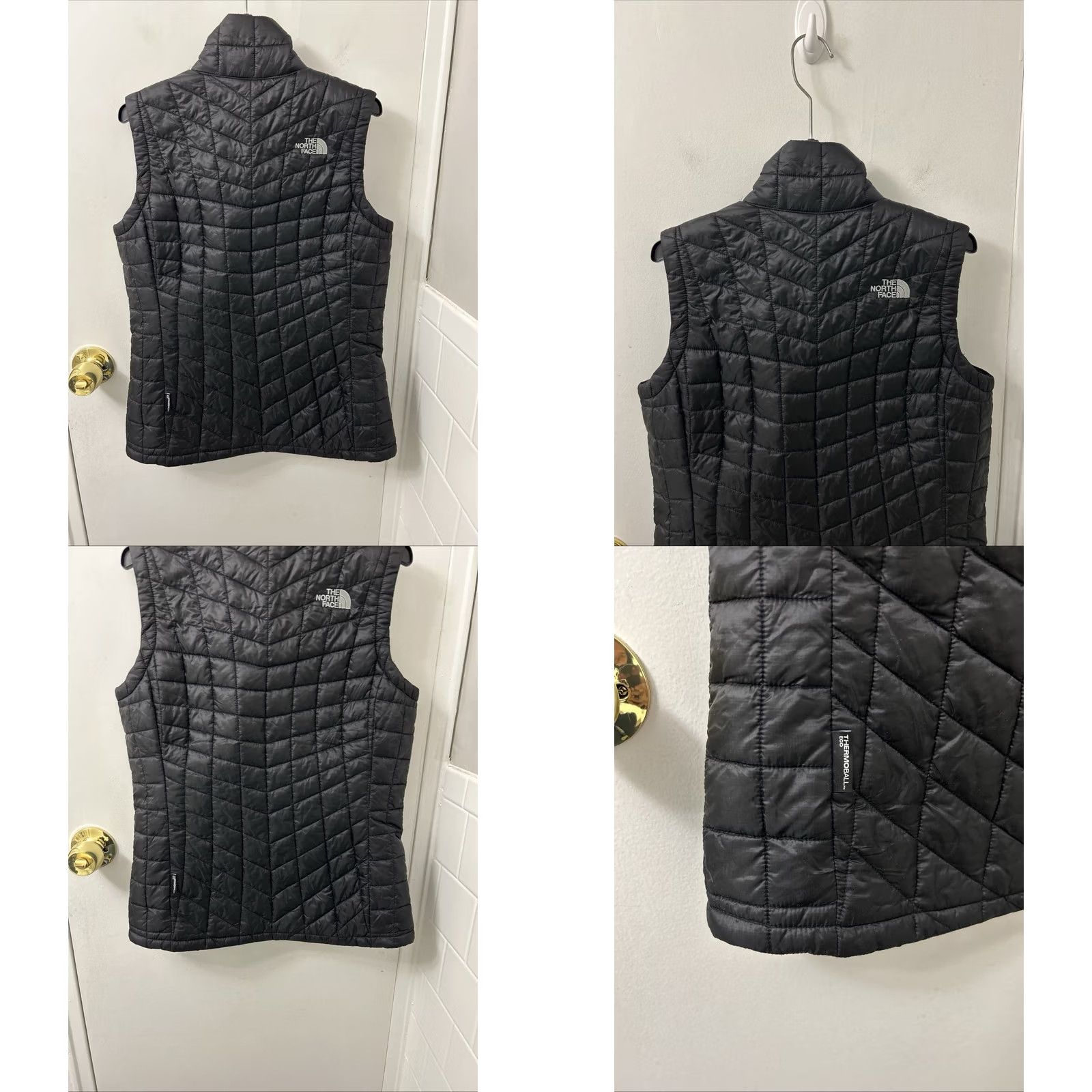 The North Face VINTAGE? The North Face Thermoball Vest Womens Size S Black Puffer Full Zip Pockets Size S / US 4 / IT 40 - 8 Thumbnail