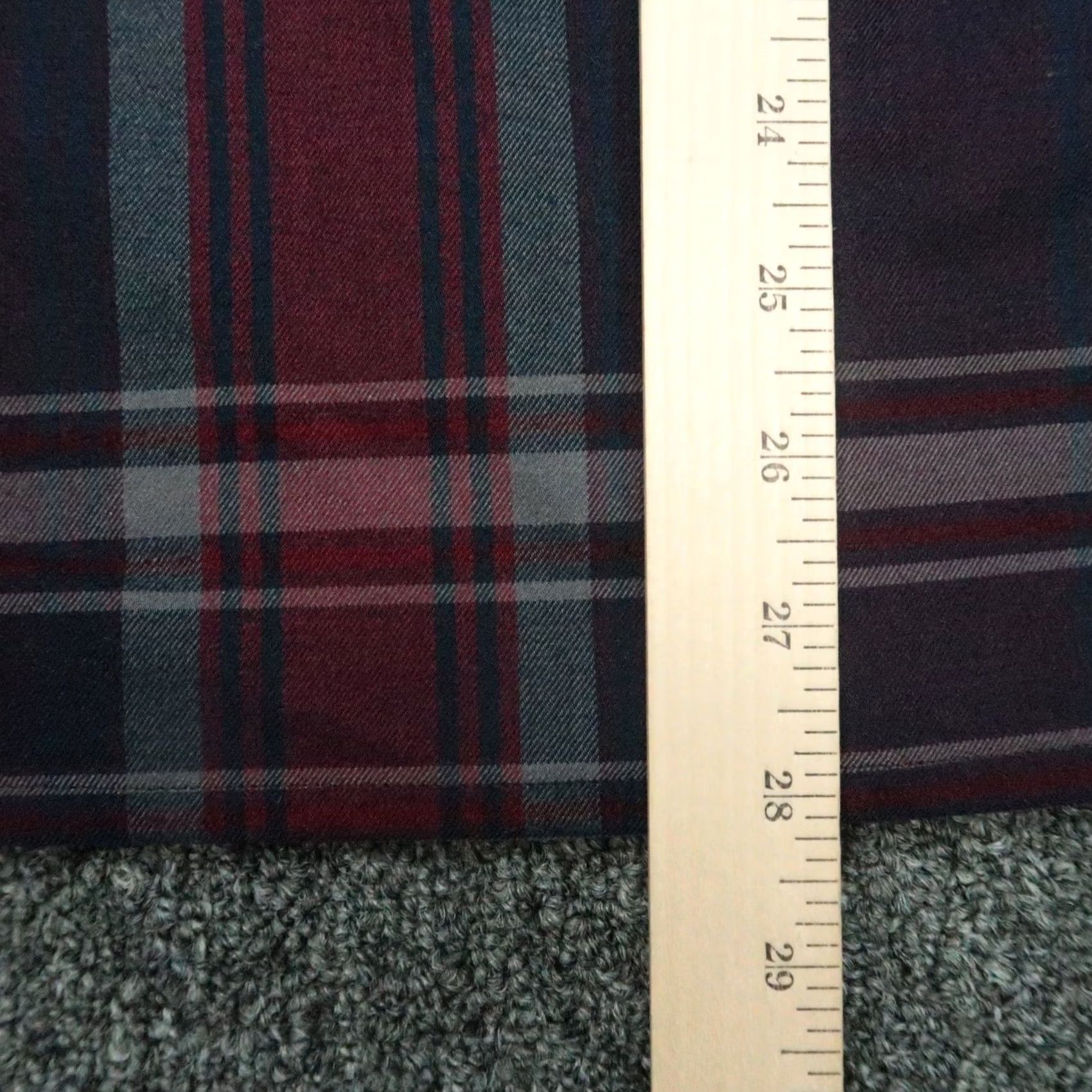 Lululemon Lululemon Mens Large Red Blue Plaid Flannel Button Up Shirt Size US L / EU 52-54 / 3 - 6 Thumbnail