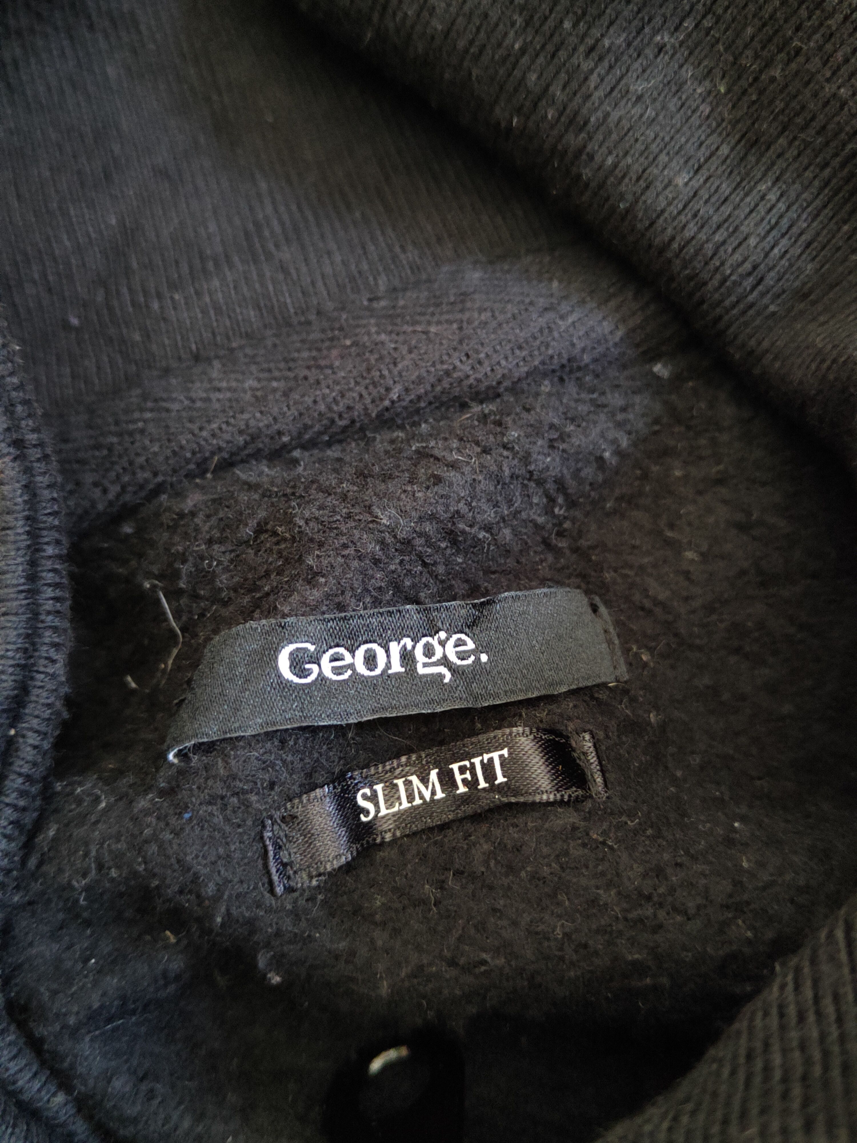 George × Japanese Brand × Vintage George Black ripped distressed Sweaters #S2117 Size US L / EU 52-54 / 3 - 14 Thumbnail