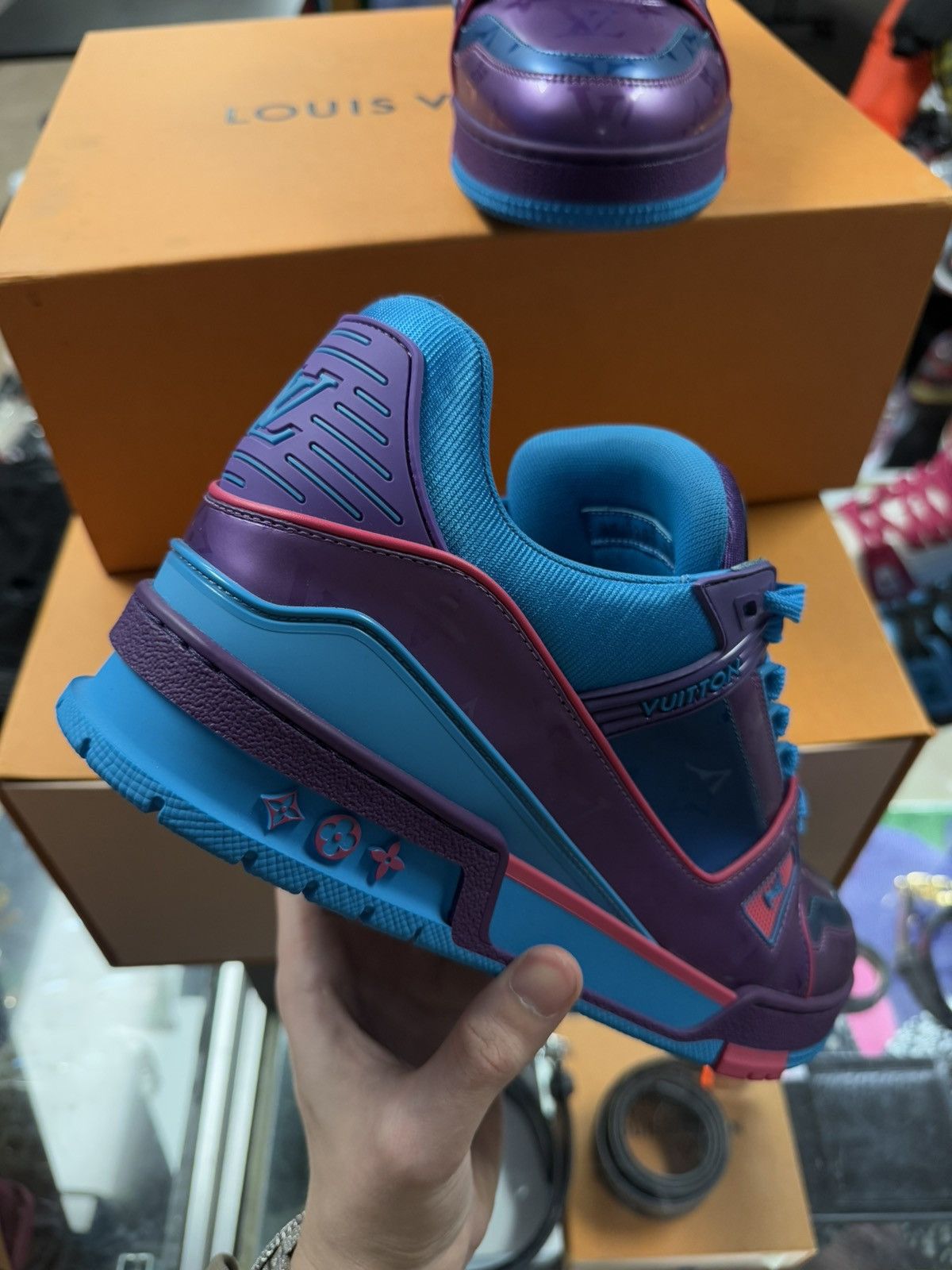 Louis Vuitton Louis Vuitton Virgil Abloh Trainer Colorful Size 9LV/10US Size US 10 / EU 43 - 8 Thumbnail