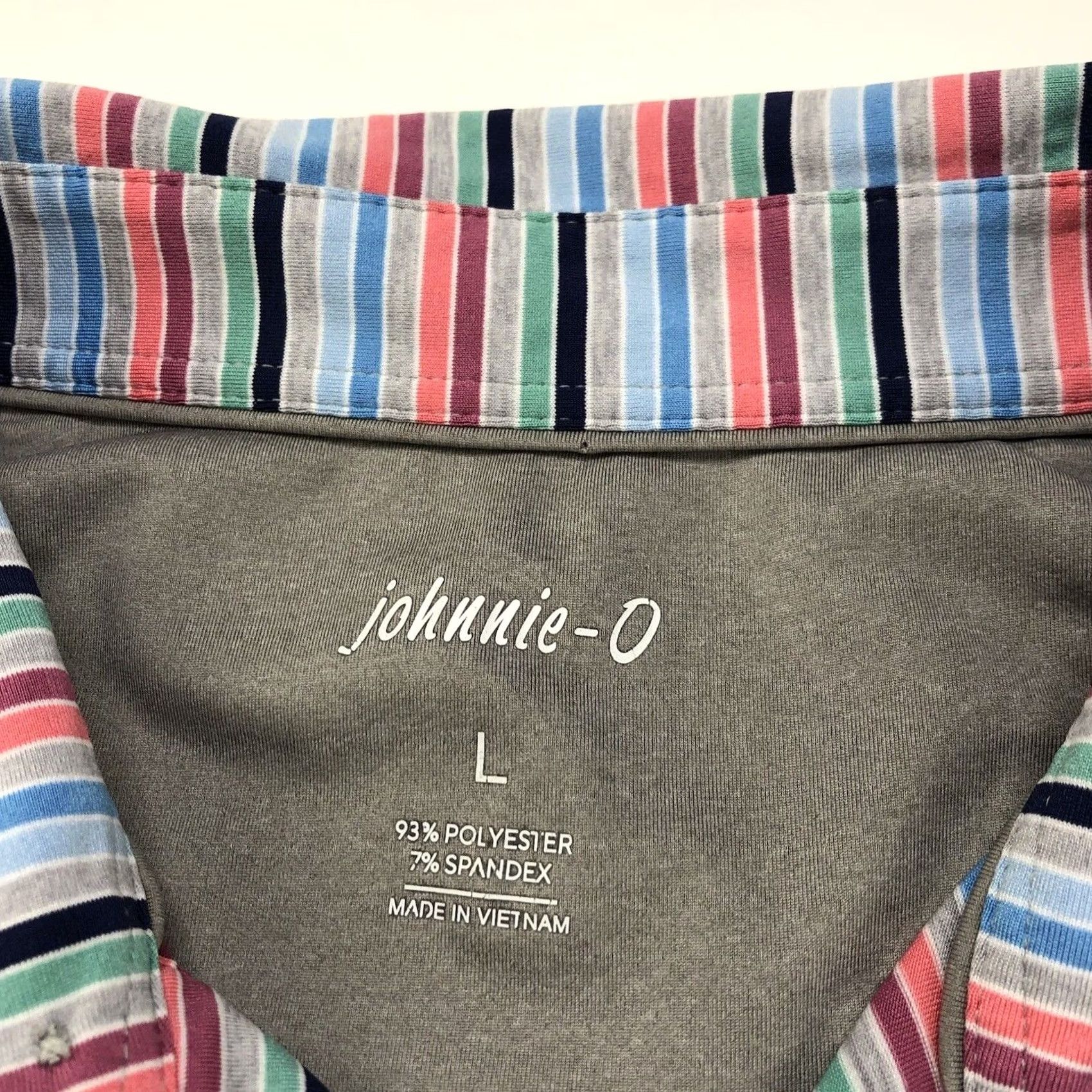 johnnie-O Johnnie-O Polo Shirt Large Colorful Golf SS Button Striped Shirt LOT OF 2 MINT Men L Regular Shirt Size US L / EU 52-54 / 3 - 5 Thumbnail