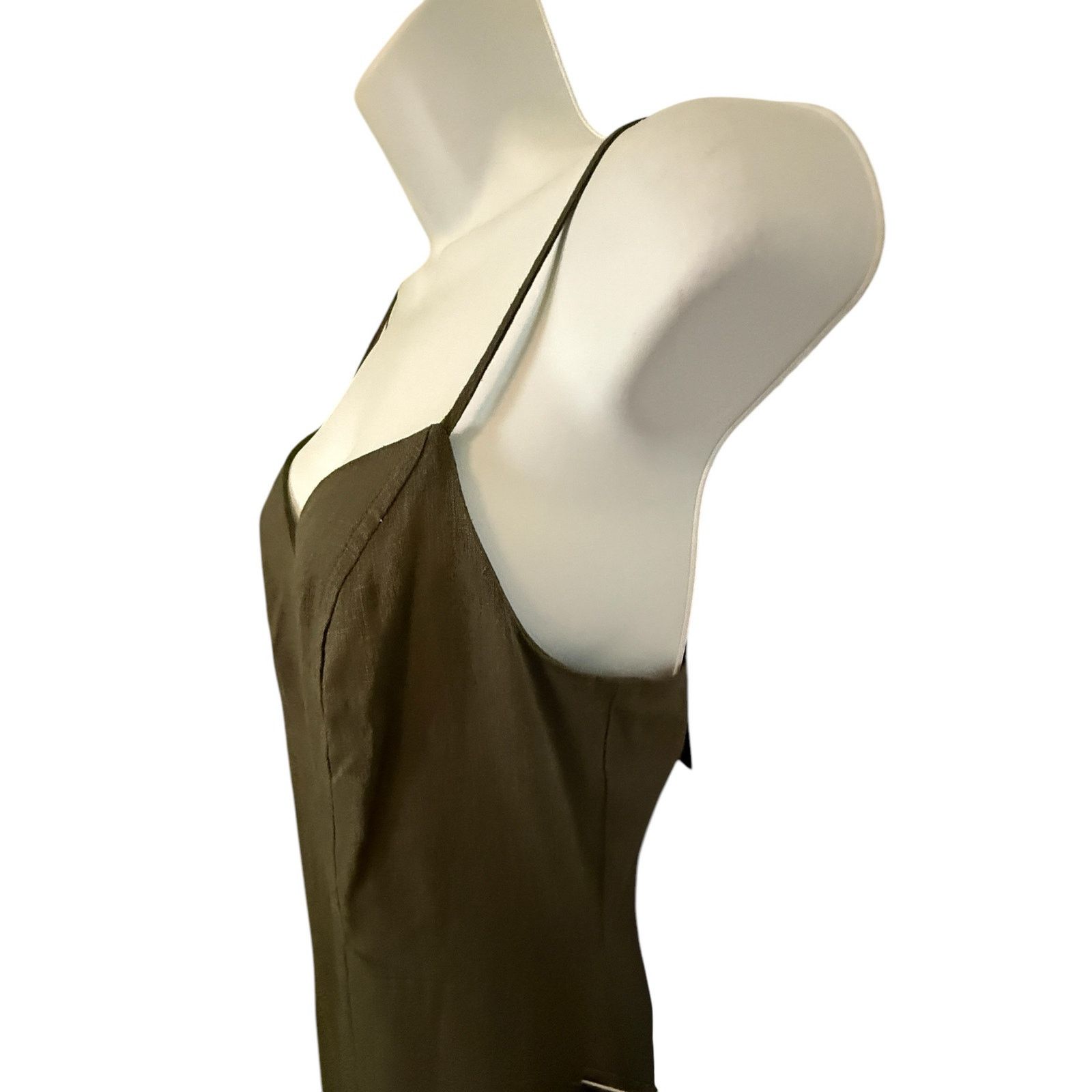 Express NWT Expres Oliver Green cami Jumpsuit. XS Size 27" / US 4 / IT 40 - 11 Thumbnail