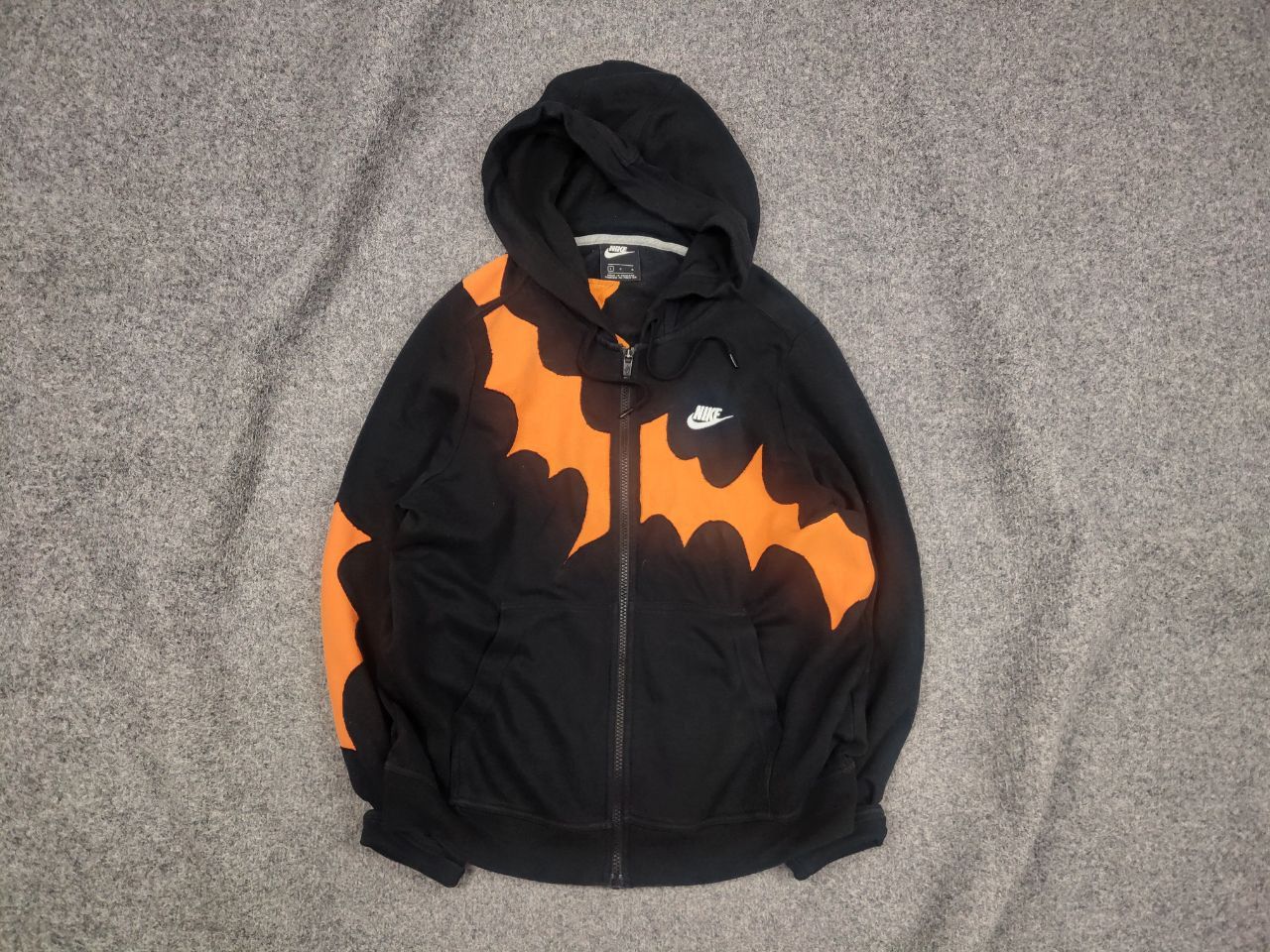 Vintage Nike Back Zip Hoodie Y2K Style Designer Exclusive