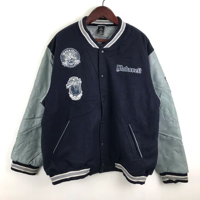 Makaveli SY0039 TUPAC MAKAVELI SLEEVE LEATHER VARSITY JACKET Size US XXL / EU 58 / 5 - 1 Thumbnail