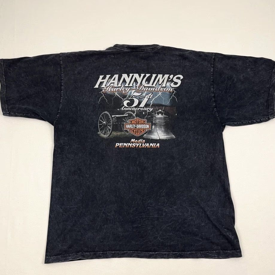 Harley Davidson VTG Harley-Davidson Shirt Mens XL Washed Double-Sided USA Y2K 2005 T-Shirt Size US XL / EU 56 / 4 - 3 Thumbnail