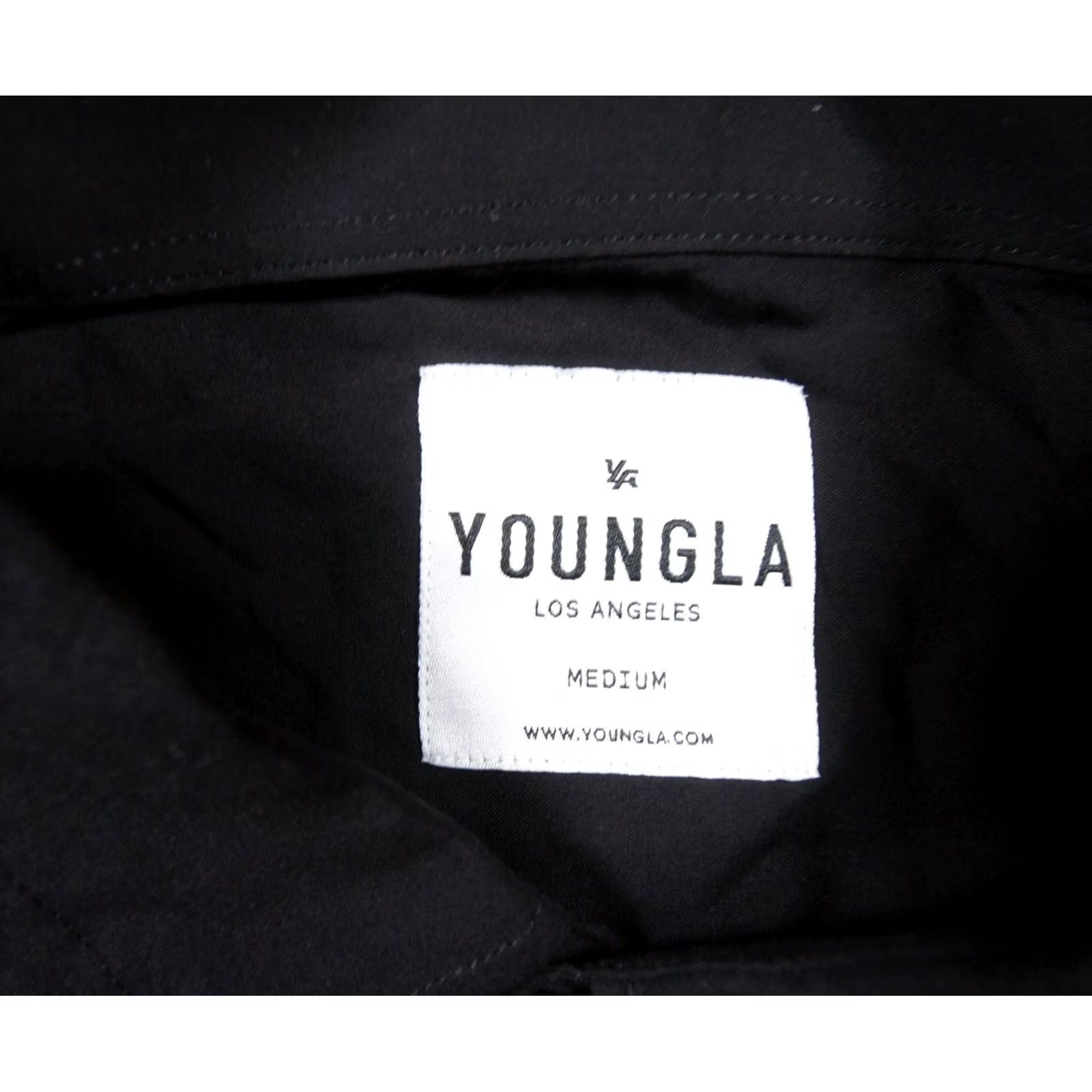 YoungLA VINTAGE? No → YoungLA Shirt Mens Medium Black Button Down Long Sleeve Collared Adult Size US M / EU 48-50 / 2 - 5 Thumbnail