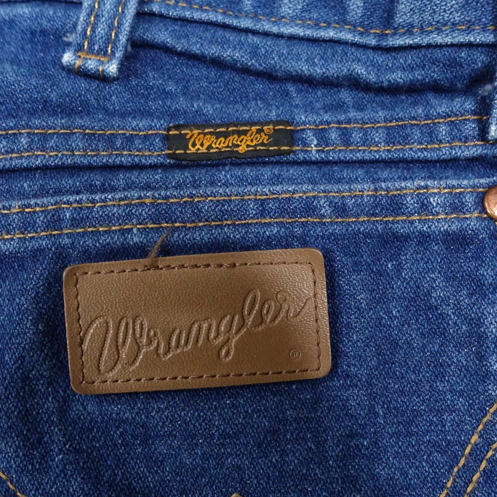 Wrangler VINTAGE Wrangler Jeans 42x30 13MWZ Cowboy Cut Straight Leg Denim Mens 5-Pocket Blue 40x29 Inseam 29 Size US 40 / EU 56 - 6 Thumbnail