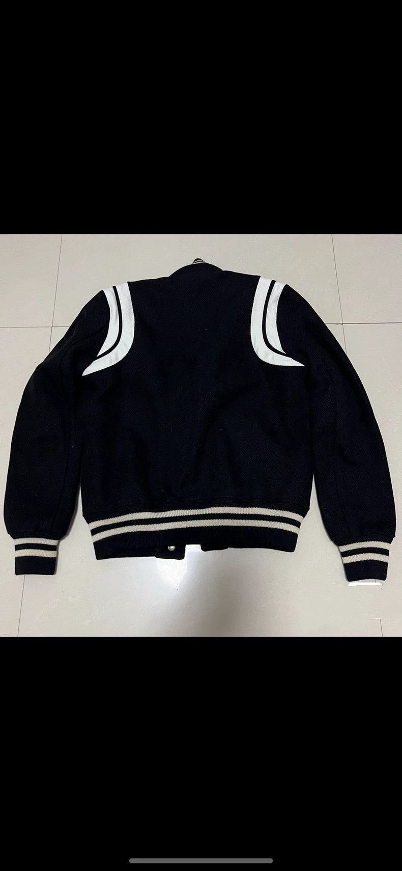 Other Saint Laurent Classic Black and White Baseball Jacket Coat- Size US XS / EU 42 / 0 - 2 Thumbnail