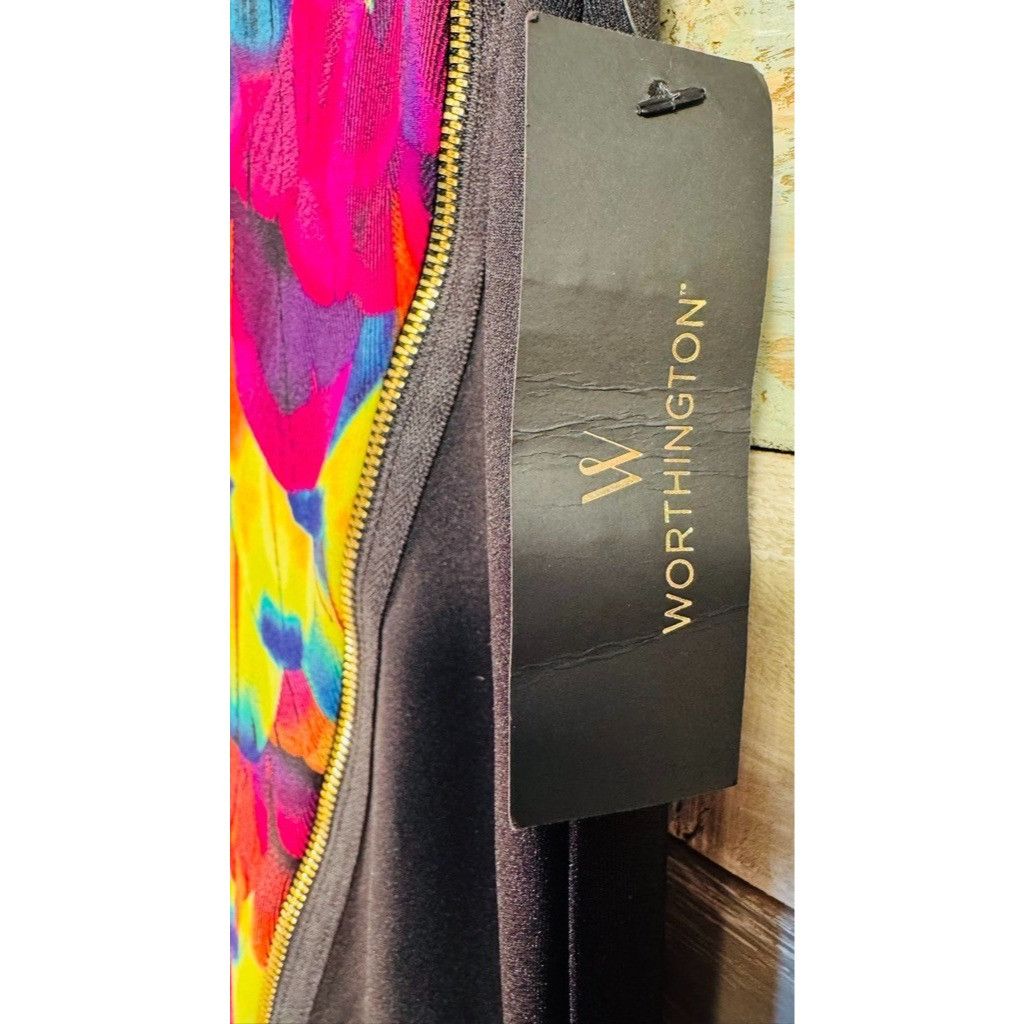 Worthington Woman's WORTHINGTON Colorful Pink Yellow Orange Blue Skirt S Size 32" / US 10 / IT 46 - 4 Thumbnail