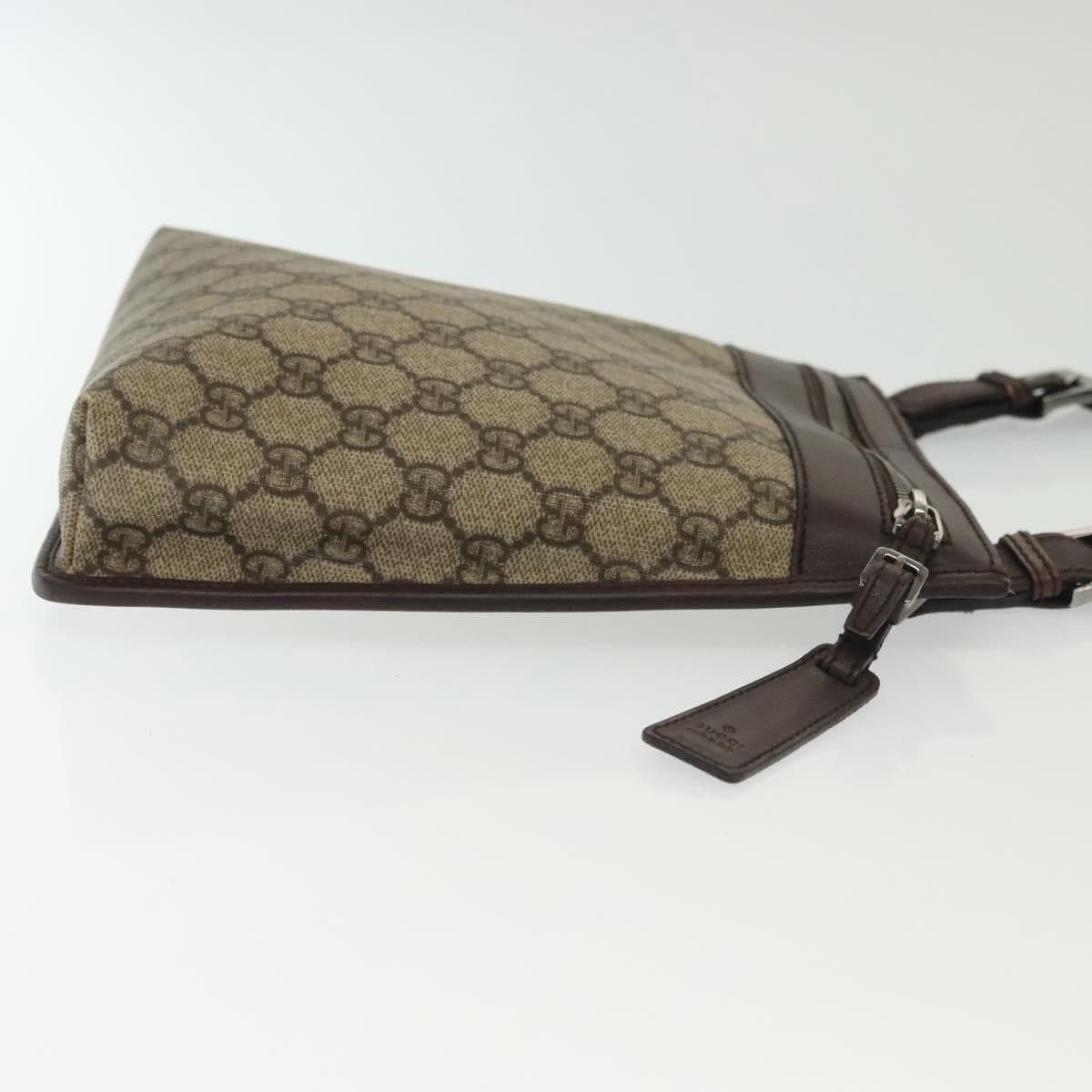 Gucci GUCCI GG Supreme Shoulder Bag Pvc Beige Silver Size ONE SIZE - 4 Thumbnail