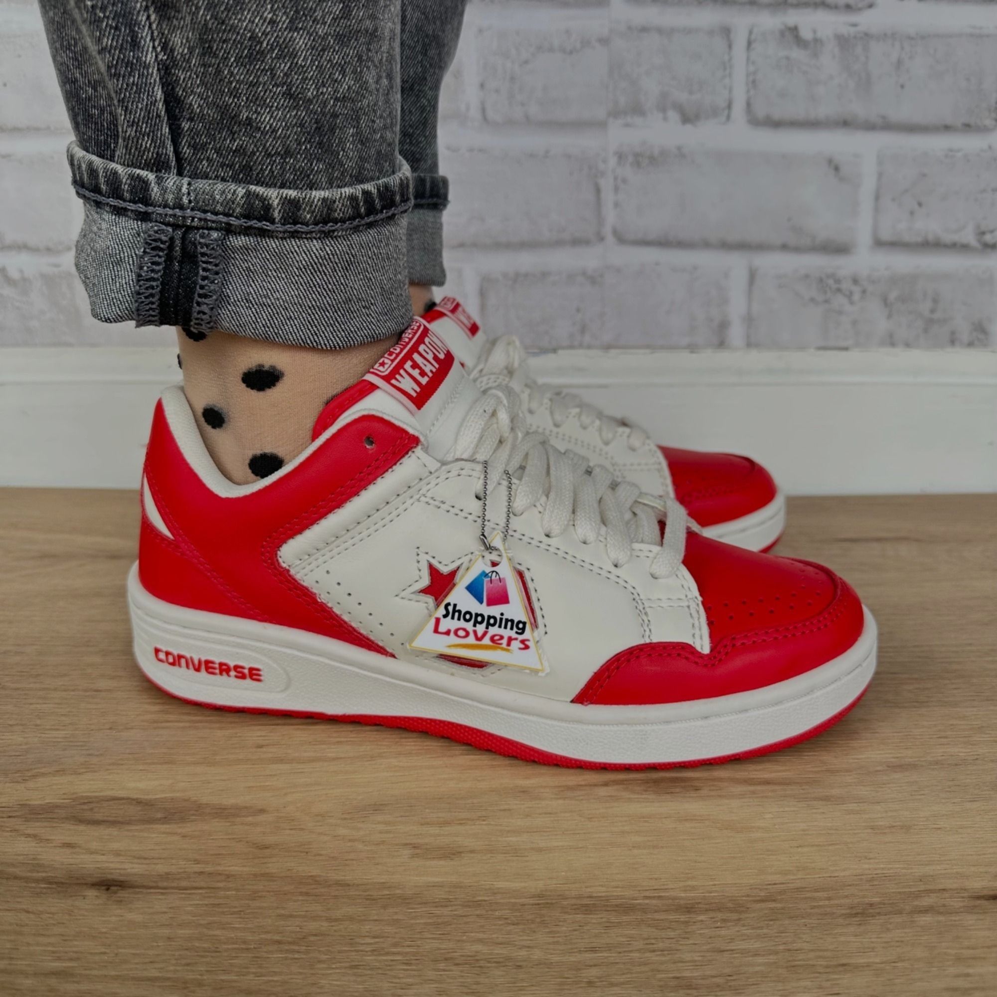 Converse Converse Weapon Low Red White 10 Womens Shoes Bird Magic Erv Size US 10 / IT 40 - 4 Thumbnail