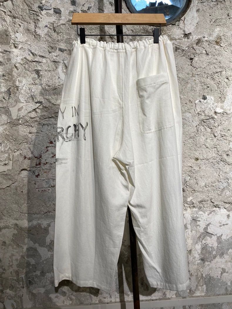 Yohji Yamamoto Yohji Yamamoto Y's printed white slacks-2505 Size US 30 / EU 46 - 2 Thumbnail