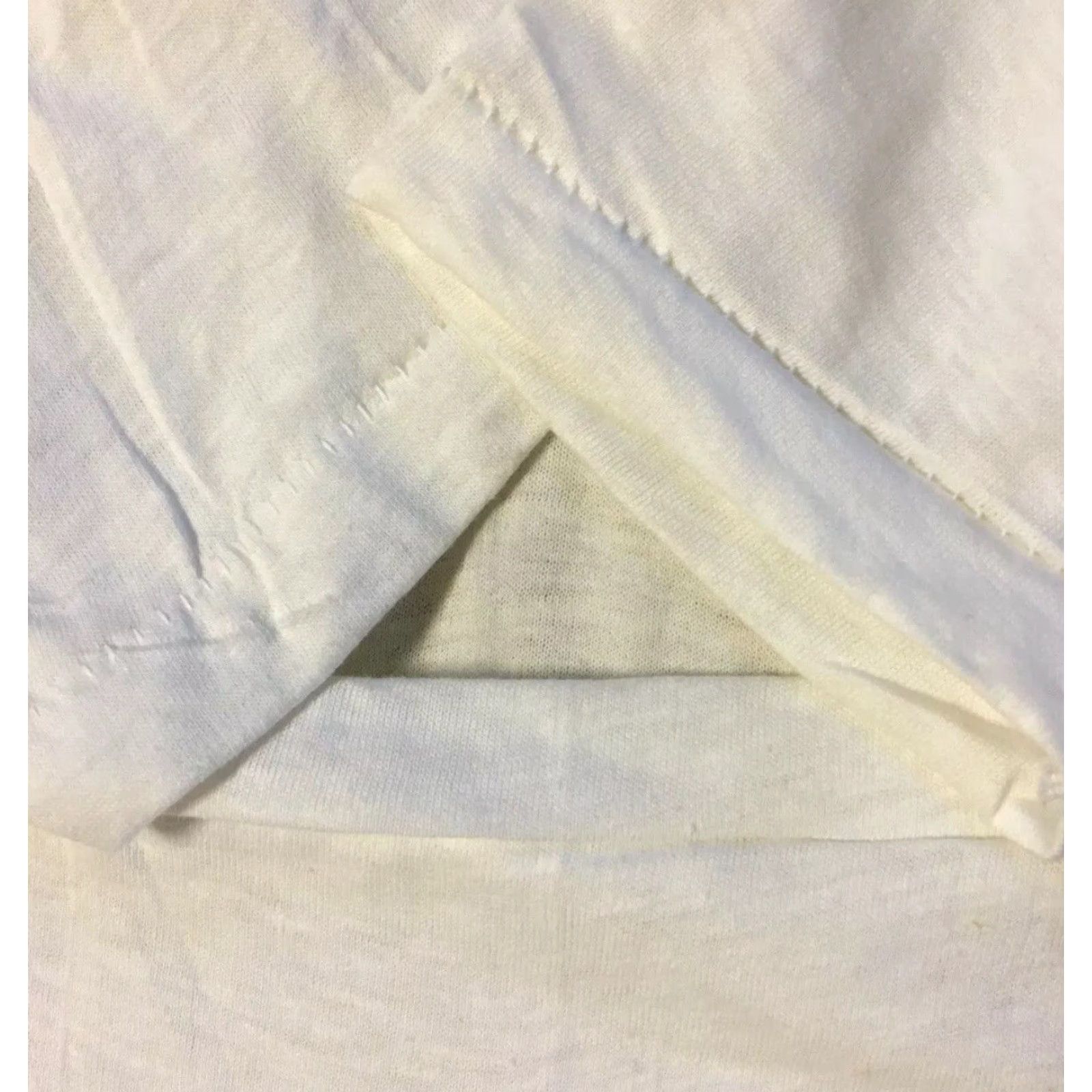 Fruit Of The Loom VINTAGE Fruit of the Loom Shirt 60s 16 White Basic Tee Short Sleeve USA Single Stitch 100% Cotton Punk Biker 90s Mens Size US L / EU 52-54 / 3 - 3 Thumbnail