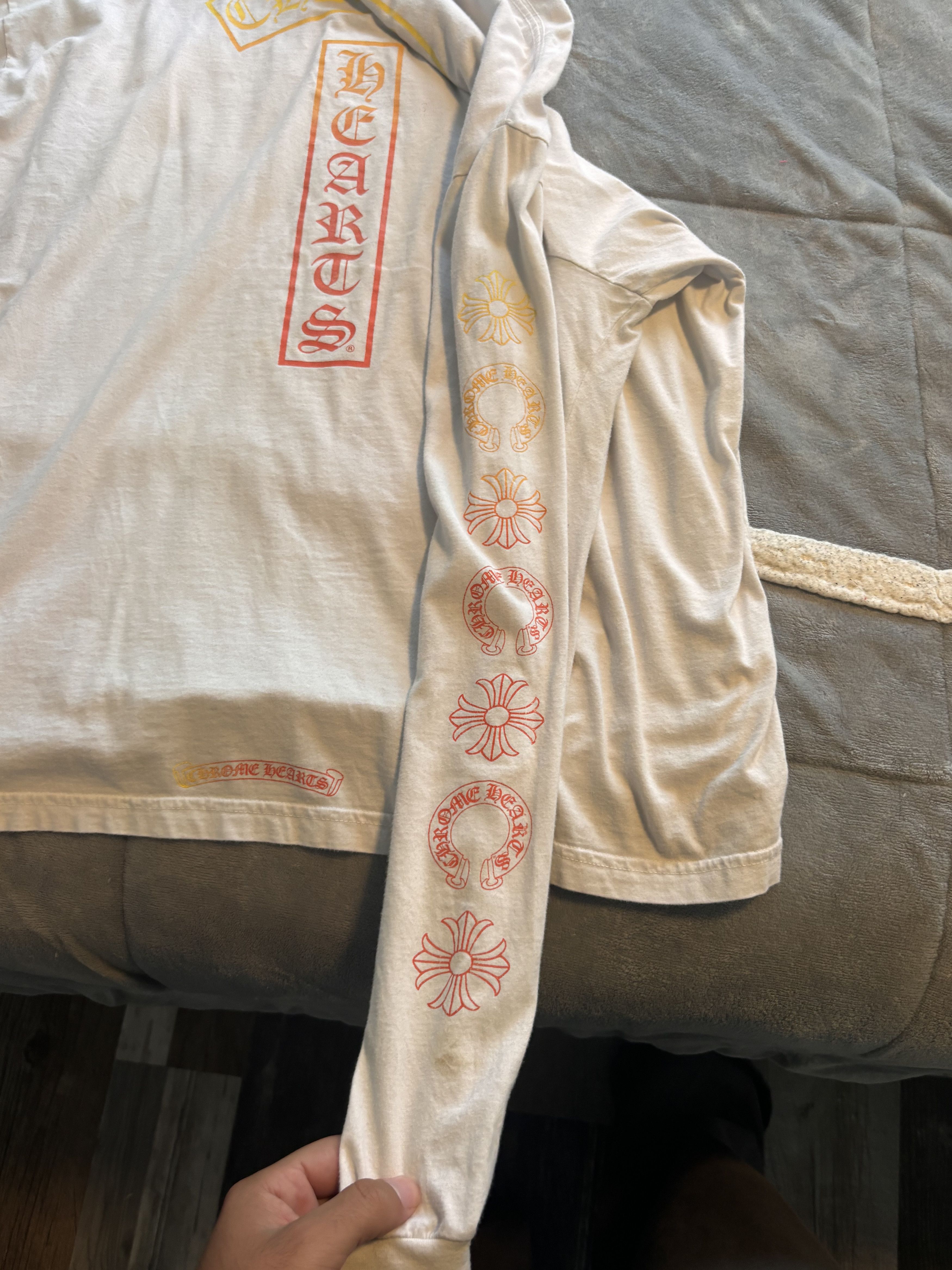 Chrome Hearts Chrome Hearts Gradient T-Bar Motif Pocket Long-Sleeve White Size US XXL / EU 58 / 5 - 3 Thumbnail