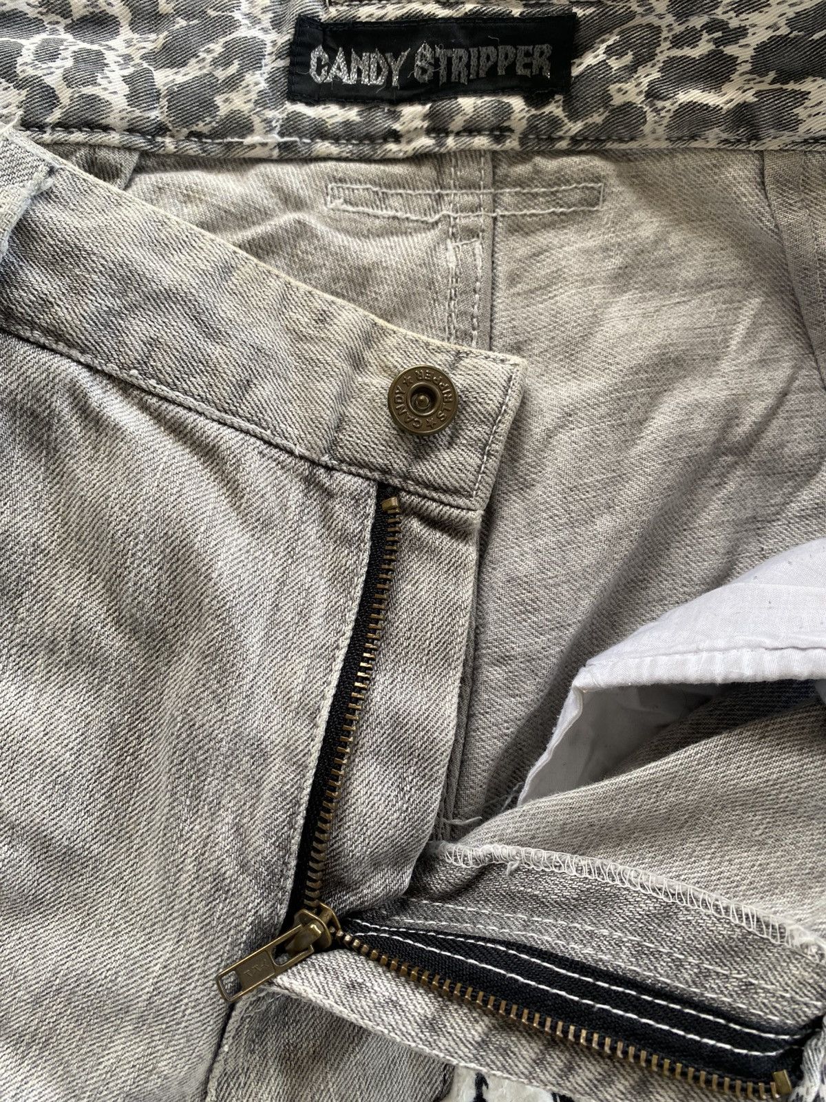 Japanese Brand Candy Stripper Patchwork Distressed Dope Jeans Size US 30 / EU 46 - 8 Thumbnail
