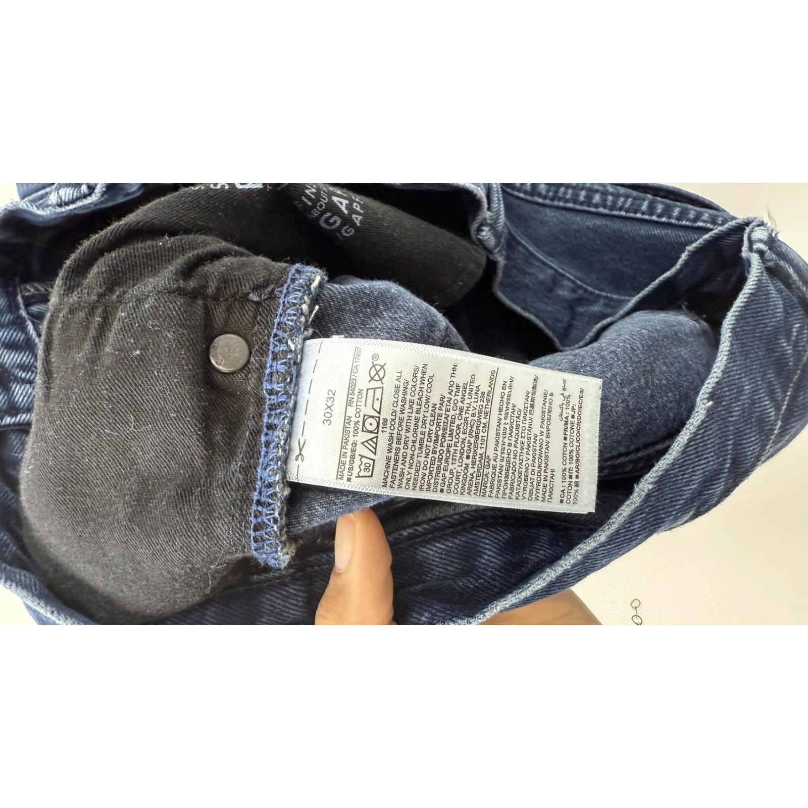 Gap GAP Jeans Mens 30x32 Blue Classic Straight Leg Denim Comfort Fit Casual Pants Jeans Size US 30 / EU 46 - 4 Thumbnail
