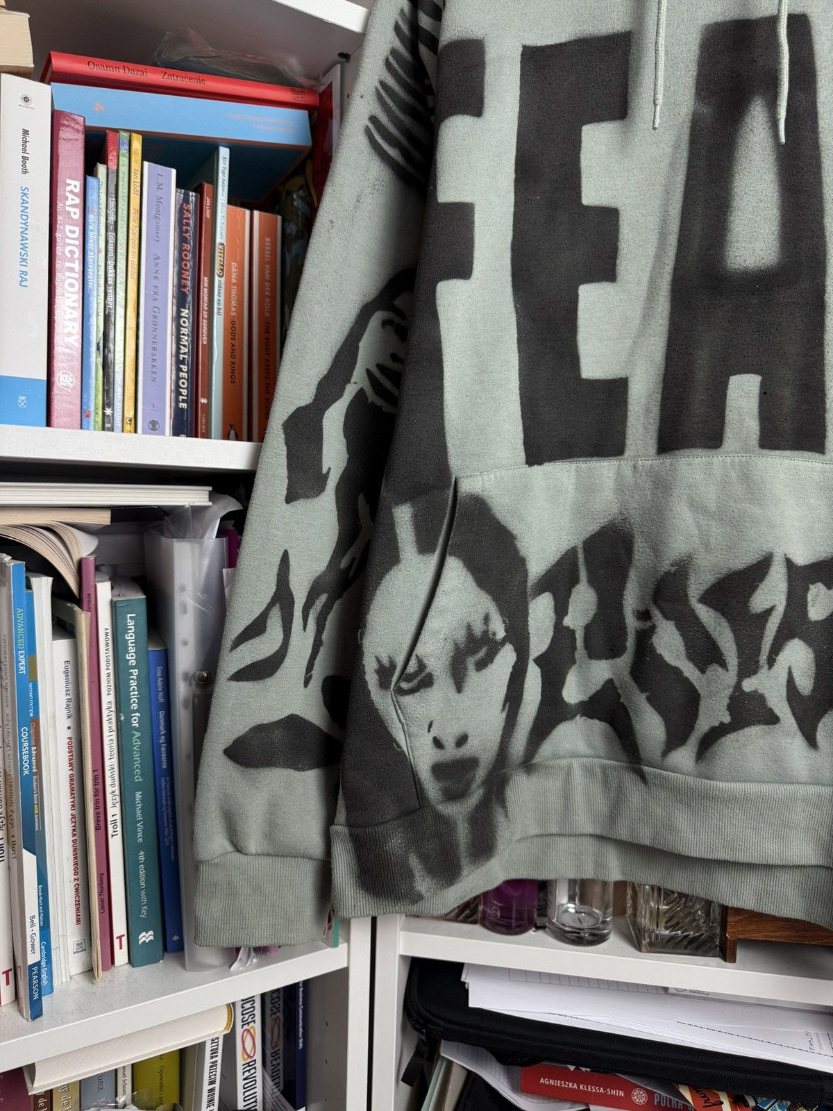 Japanese Brand Custom all over print avantgarde opium style faces hoodie XL Size US XL / EU 56 / 4 - 3 Thumbnail
