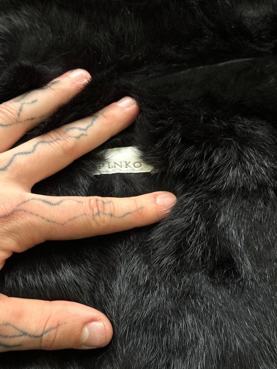 Pinko Vintage Pinko Avantgarde Real Fur Jacket Denim Size S / US 4 / IT 40 - 6 Thumbnail