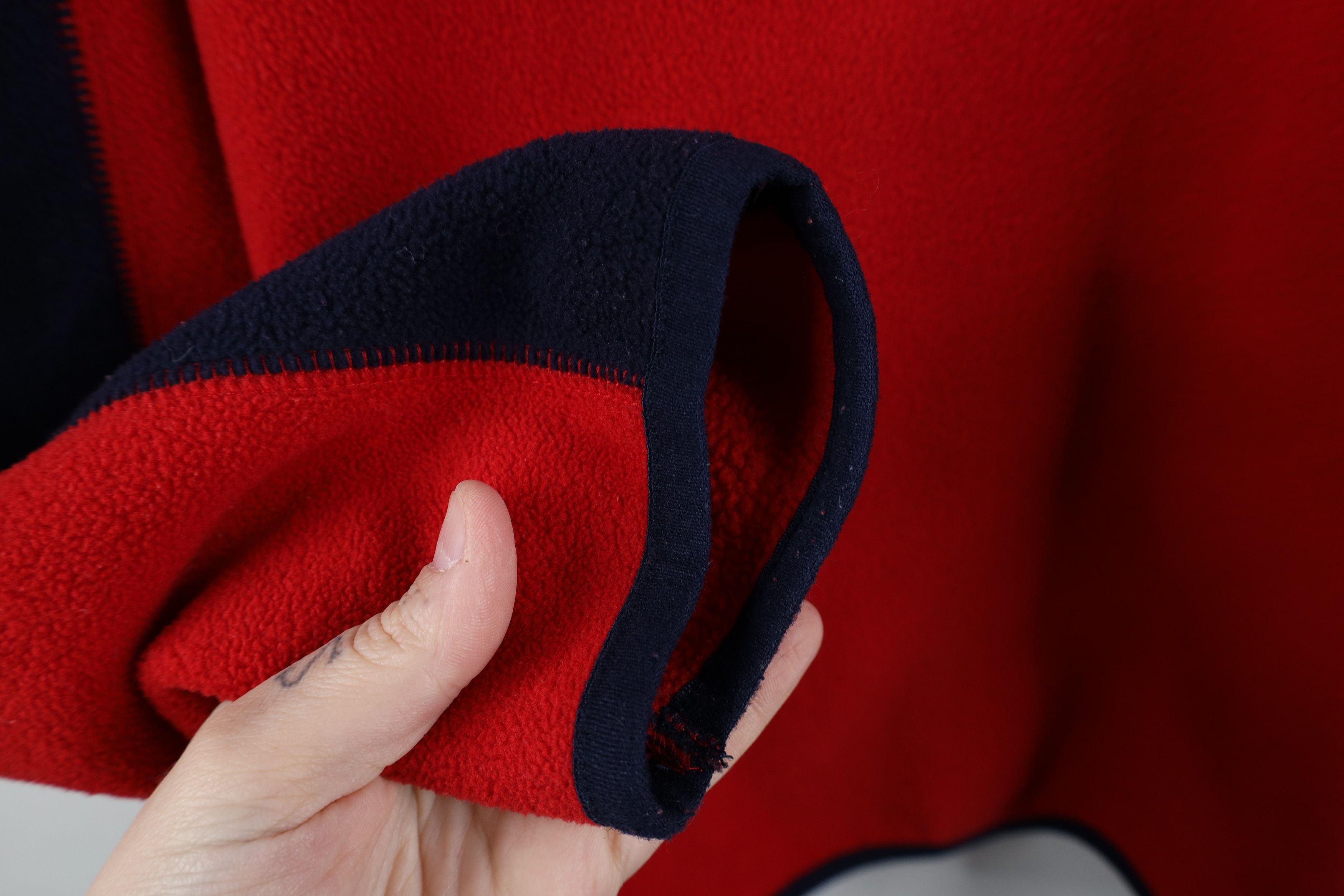 Nautica × Vintage Vintage 90s Nautica Spell Out Script Half Zip Fleece Sweater Size US M / EU 48-50 / 2 - 6 Thumbnail
