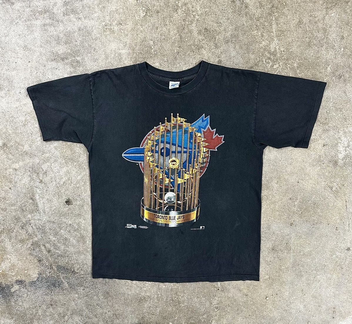 Vintage 90s Salem Toronto Blue Jays 92 World Series T-Shirt