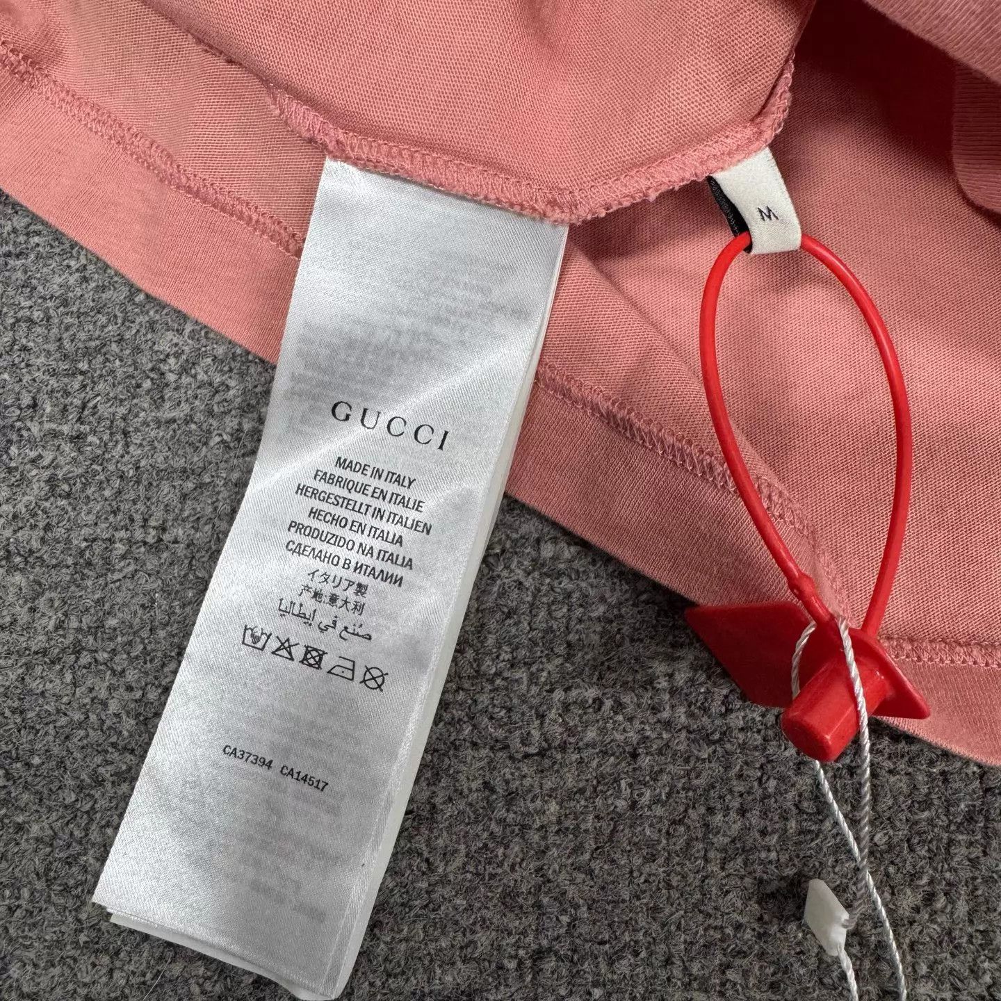 Gucci Gucci Pink Lamb Emblem Crew SS Tee M 99N Size M / US 6-8 / IT 42-44 - 6 Thumbnail