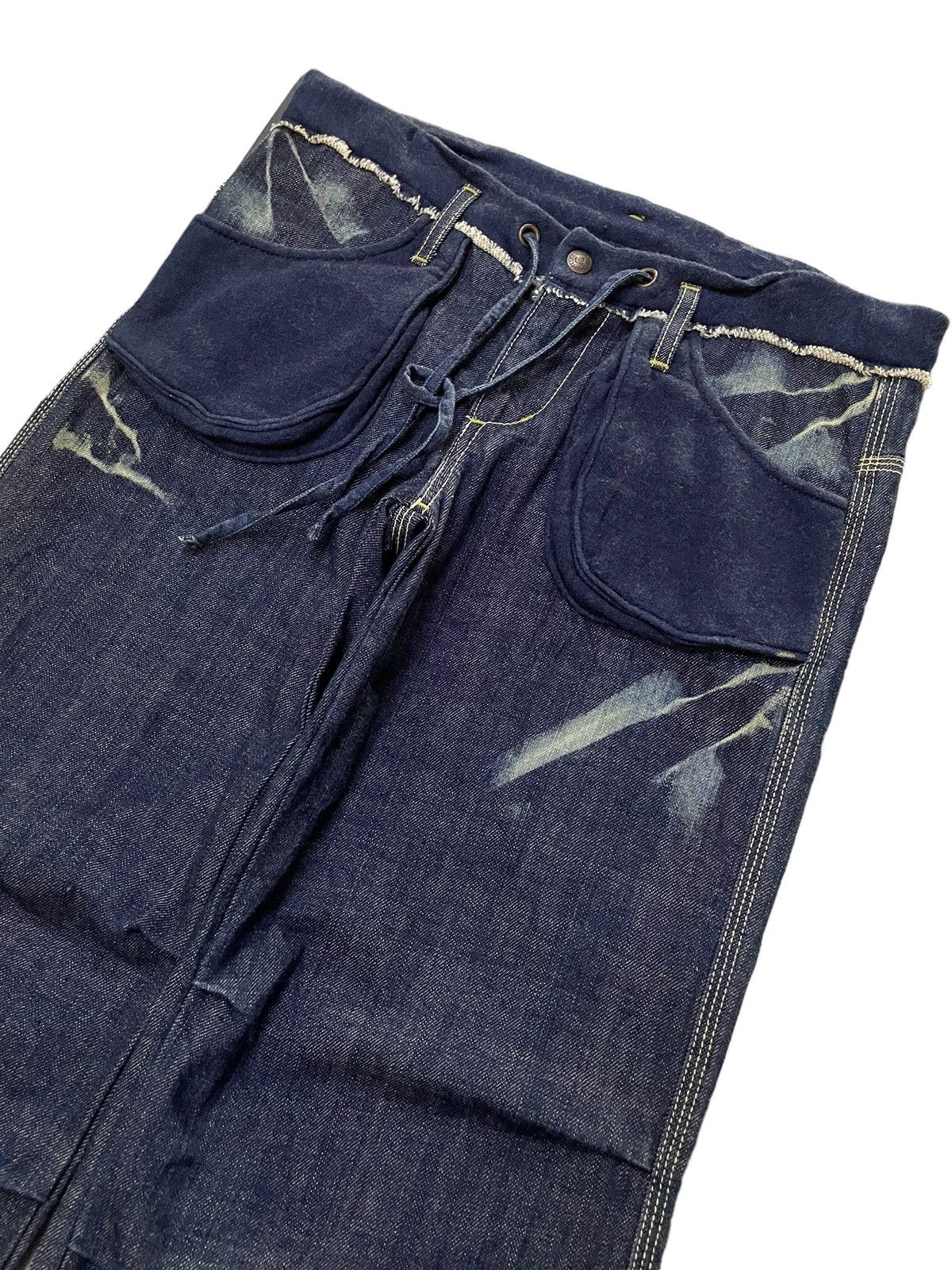 If Six Was Nine × Le Grande Bleu (L.G.B.) G.O.A Japan Style Indigo Wash Flared Wide Leg Jeans Size US 31 - 8 Thumbnail