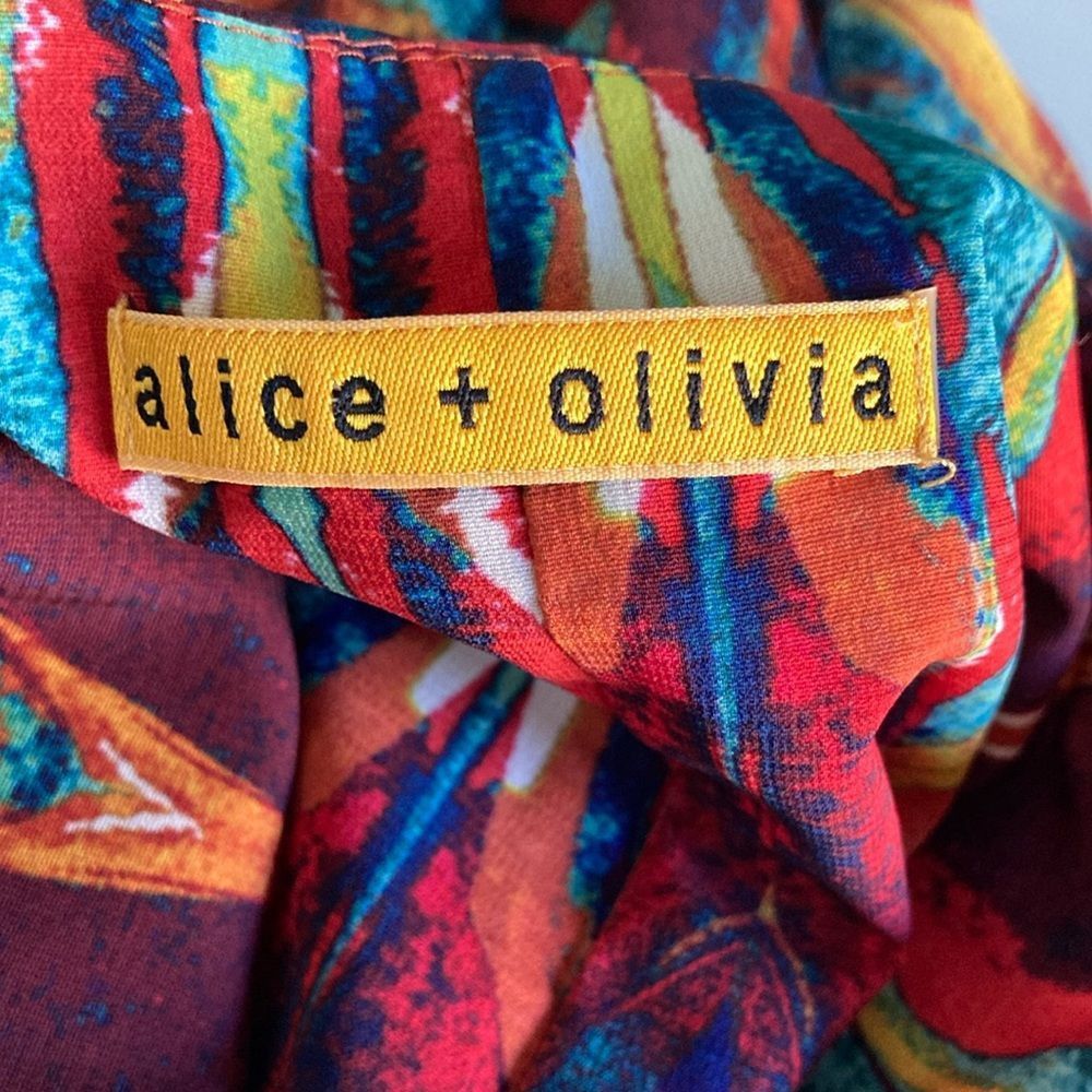 Alice + Olivia Alice & Olivia Rhi Size S Red Flouncy Mini Dress Adjustable Size S / US 4 / IT 40 - 3 Thumbnail