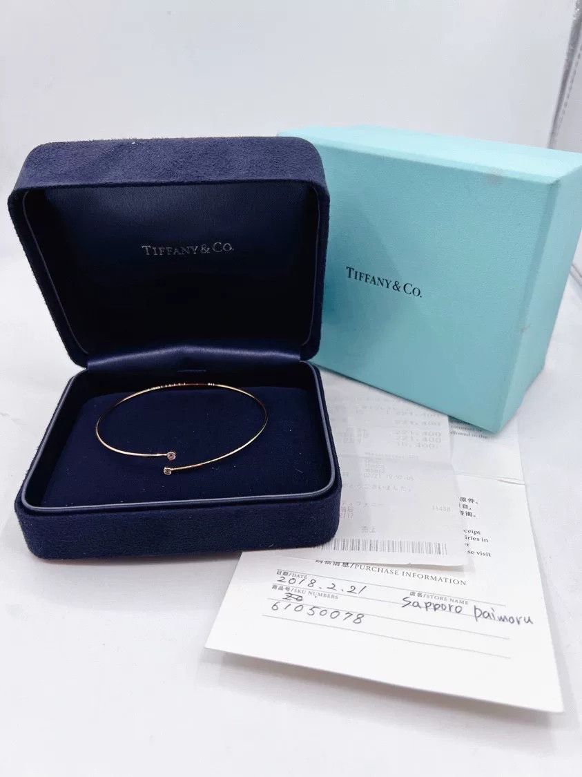Tiffany & Co. Tiffany Elsa 18k Rose Gold Diamond Coil Bracelet Size ONE SIZE - 1 Thumbnail