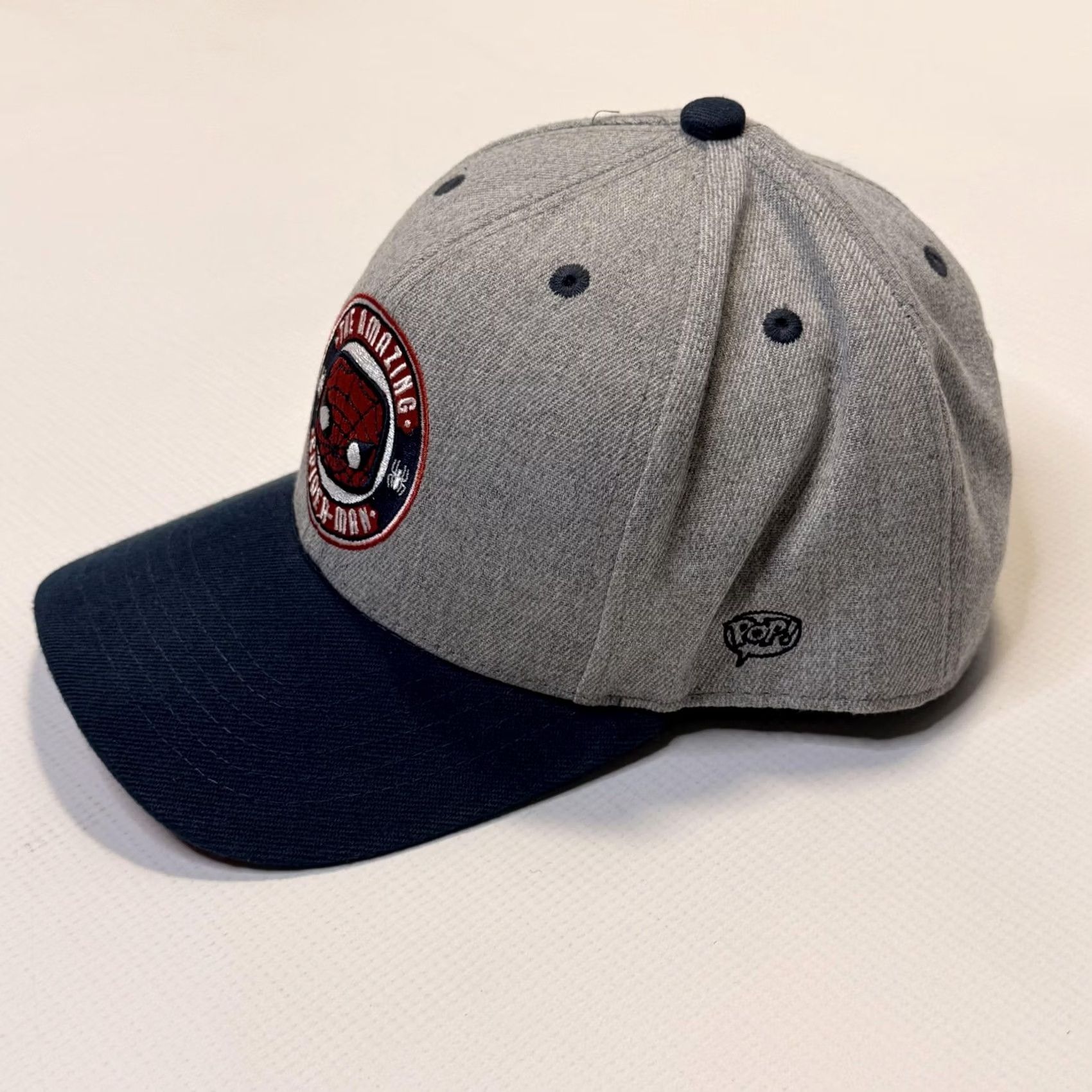 Vintage Funko Spider-Man Hat CapSnapback Mens One Size Gray Navy Marvel Pop Comics Size ONE SIZE - 3 Thumbnail