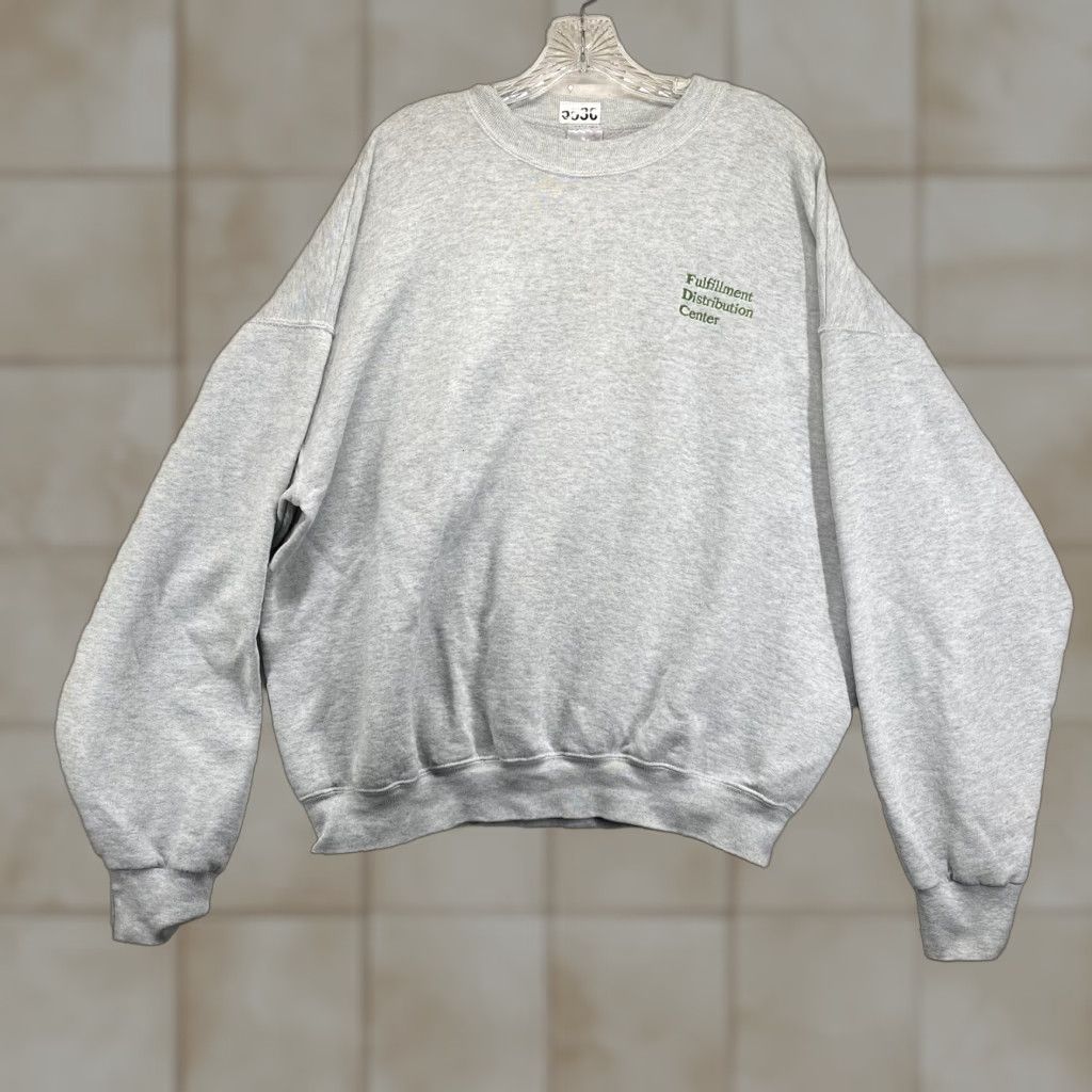Fruit Of The Loom VINTAGE Fruit of the Loom Sweatshirt Embroidered Logo Gray XL Men Pullover 50/50 Knit All Seasons Soft Thin - Work Size US XL / EU 56 / 4 - 1 Thumbnail