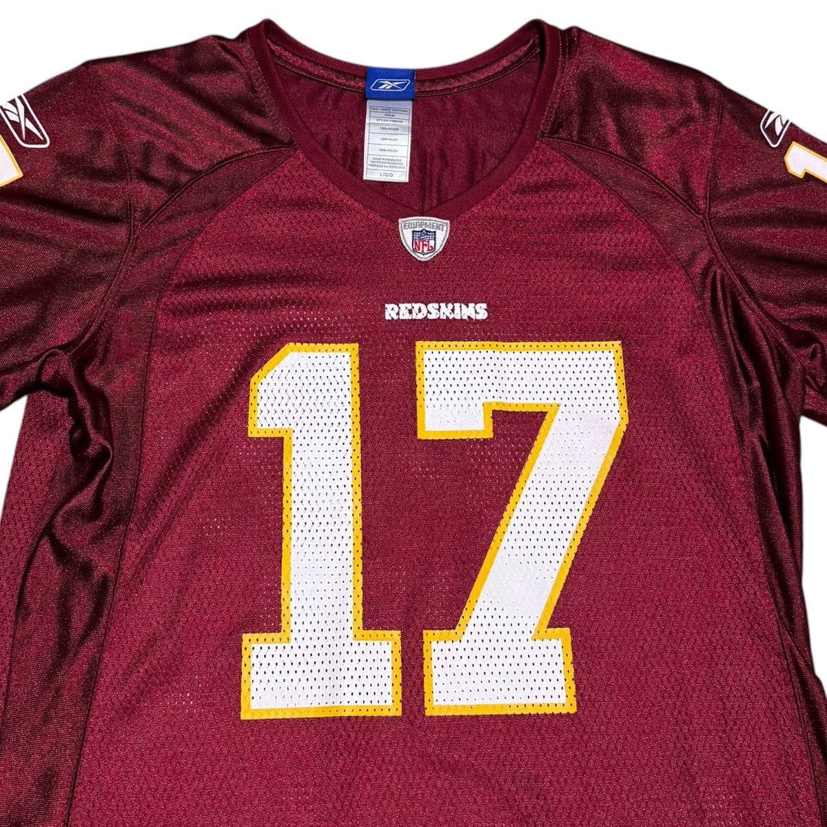 NFL Washington Redskins 17 Jason Campbell Jersey Women’s Large Size L / US 10 / IT 46 - 5 Thumbnail
