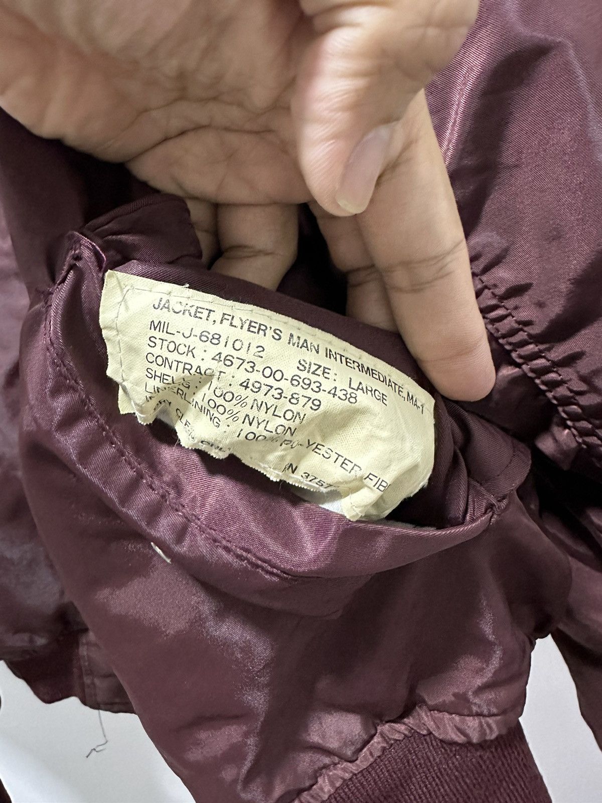 Alpha Industries Vintage Alpha Industries Ma-1 Flight Jacket Design Size US L / EU 52-54 / 3 - 3 Thumbnail