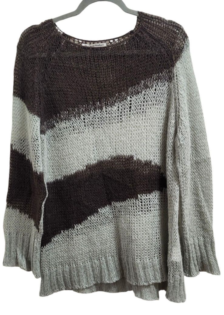 Other Theopen Product Boho Knit Mesh Slouchy Pullover Artsy Grunge Size ONE SIZE - 2 Thumbnail