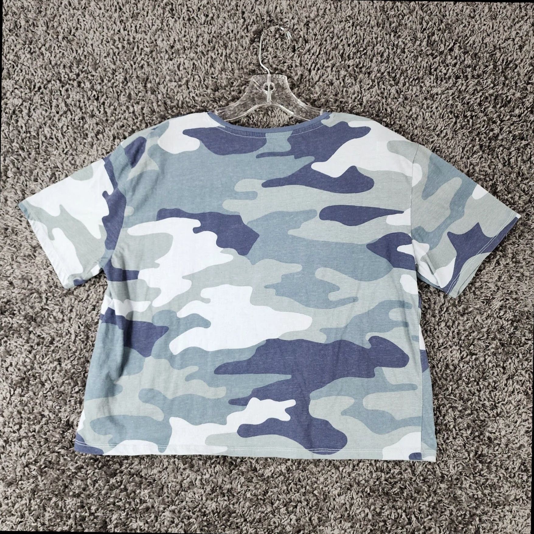 Vintage VINTAGE Top Gun Maverick Camouflage Cropped Tee Women's Blue XL Size XL / US 12-14 / IT 48-50 - 5 Thumbnail
