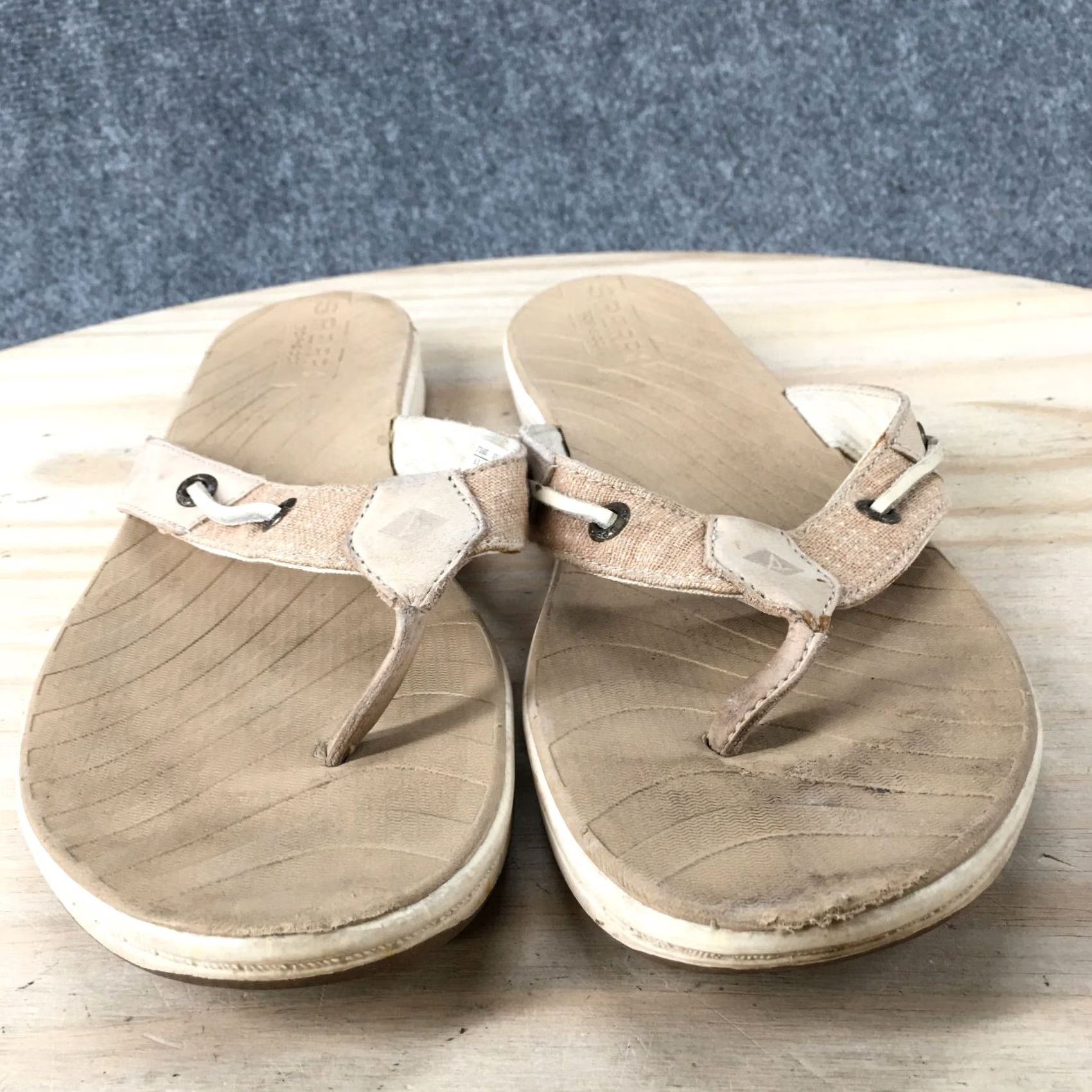 Sperry Sperry Womens Sandals Flip Flops Thong Flats Beige US 9 Seabrook STS85887 Size M / US 6-8 / IT 42-44 - 7 Thumbnail