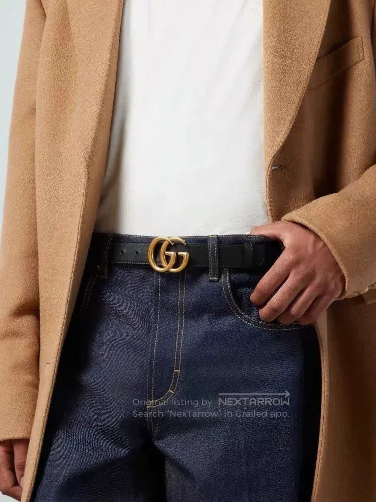 Gucci Gucci Double G Leather Belt for Men. Size ONE SIZE - 6 Thumbnail
