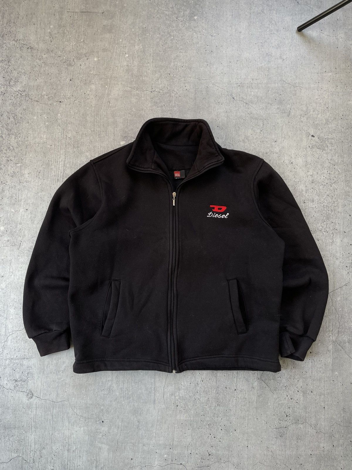 Other Vintage Diesel Zip Sweatshirt Y2k Size US L / EU 52-54 / 3 - 1 Thumbnail