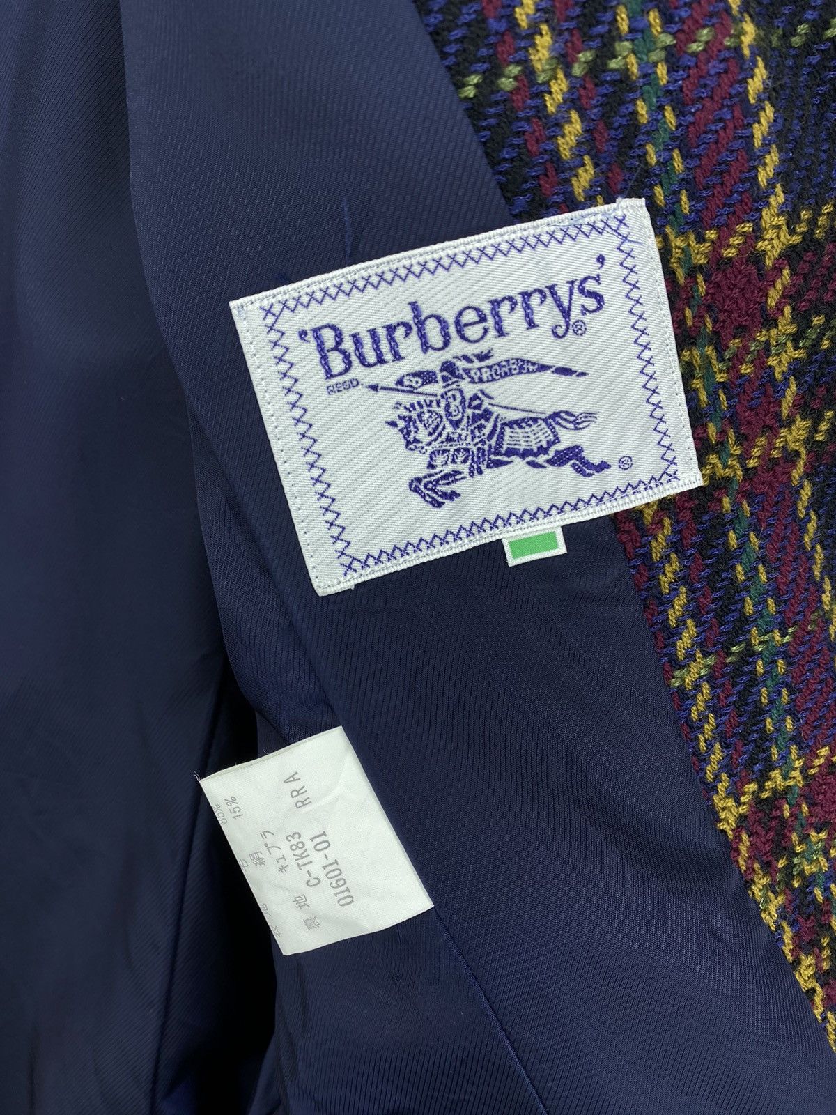 Burberry Vintage Burberry Shadow Plaids Wool Coat Cardigan Jacket Size S / US 4 / IT 40 - 7 Thumbnail