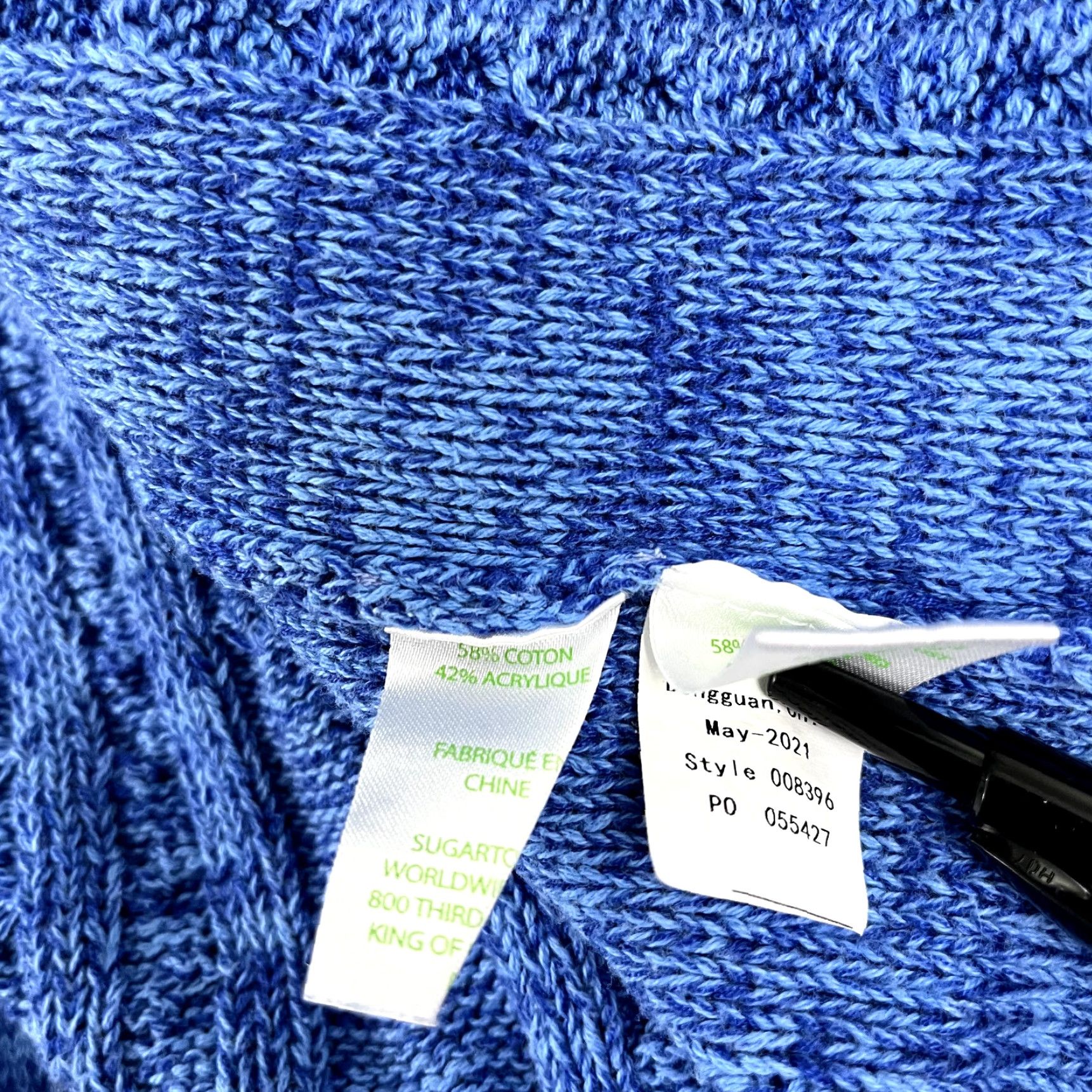 Lilly Pulitzer LILLY PULITZER Sweater Womens Small Blue Knit Maxcy Mix Stitched Preppy 008396 Size S / US 4 / IT 40 - 7 Thumbnail