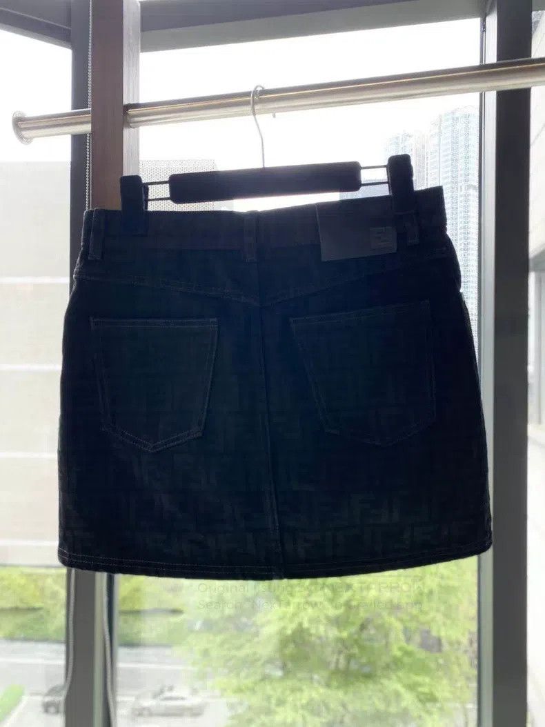 Fendi Fendi Cotton FW24 Jacquard Print Short Skirt Size 25" / US 0 / IT 36 - 3 Thumbnail