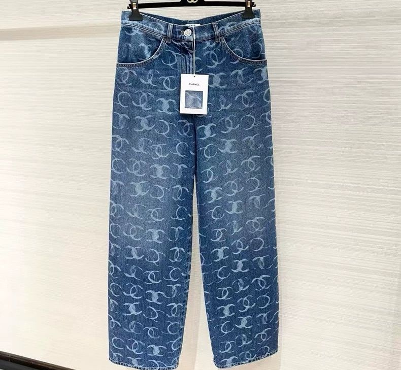 Chanel Chanel 23 sequin wide-leg jeans Size 25" / US 0 / IT 36 - 1 Thumbnail