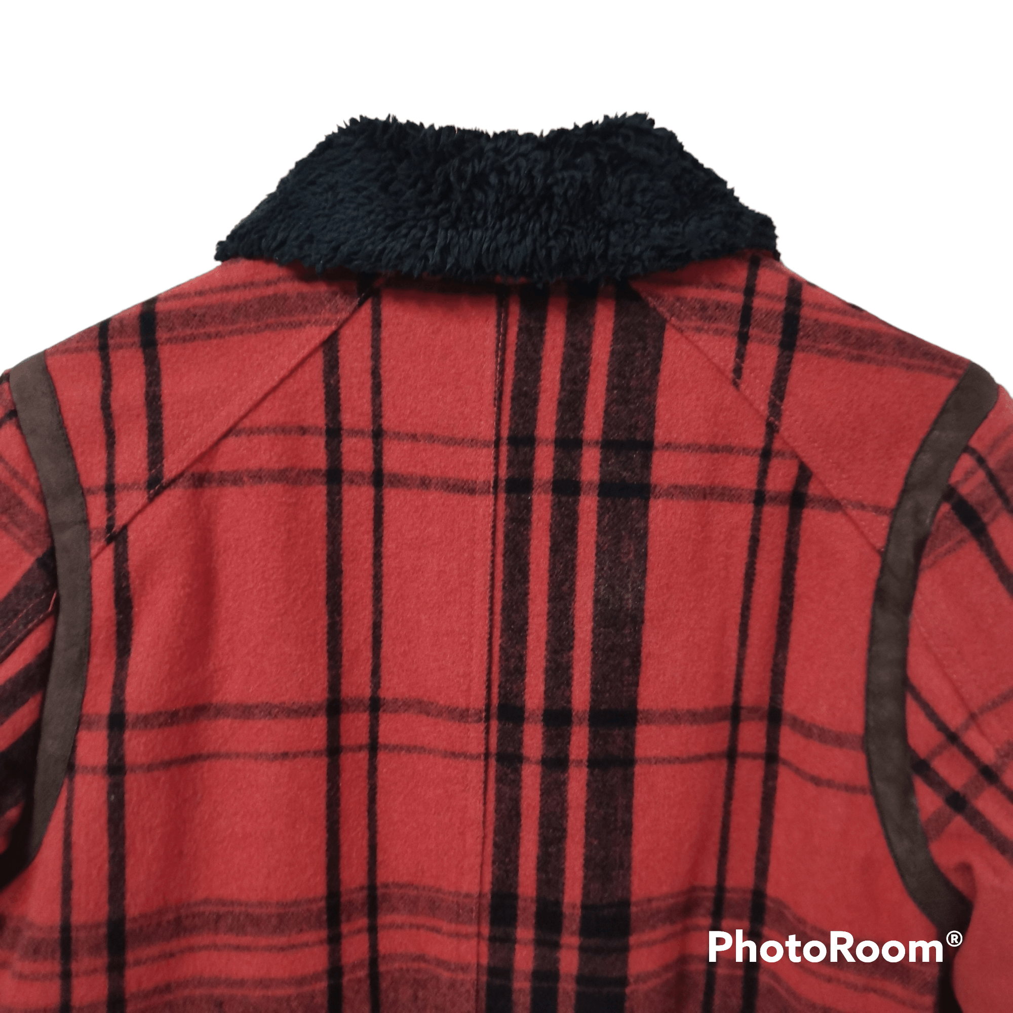 Japanese Brand × Vintage Vintage Exhibitionist Red Tartan Shearling Jacket Size US M / EU 48-50 / 2 - 6 Thumbnail