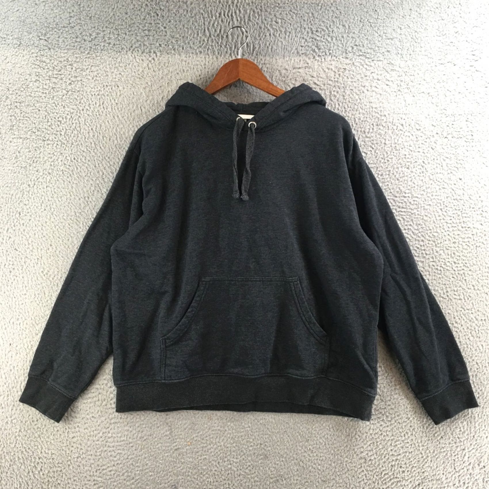 H&M H&M Hoodie Mens L Black Cotton Blend Pullover Long Sleeve Drawstring Pockets Hoodie Size US L / EU 52-54 / 3 - 2 Thumbnail