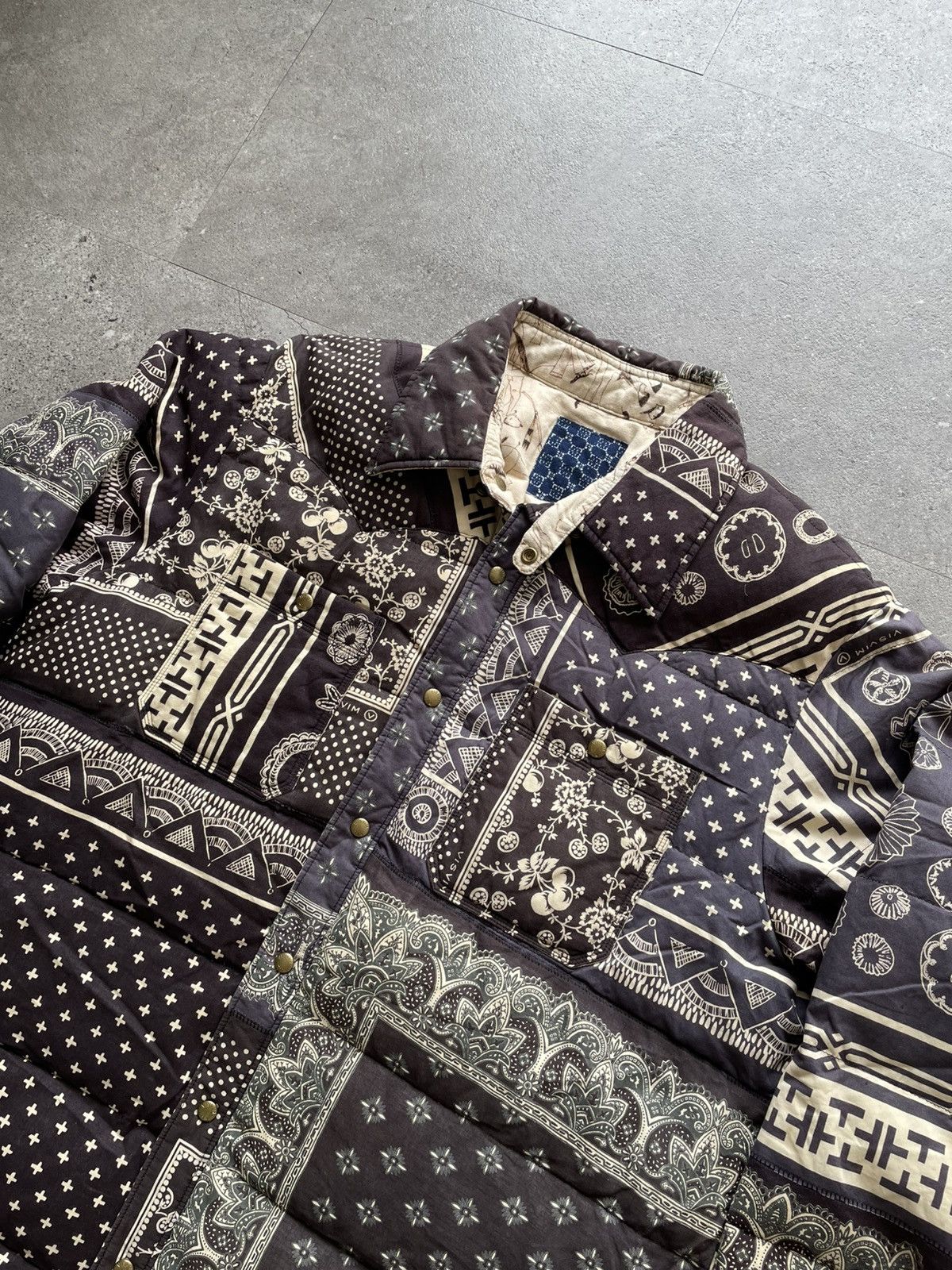 Visvim Visvim ICT Kerchief Down jacket bandana black FW19 Size US XL / EU 56 / 4 - 3 Thumbnail