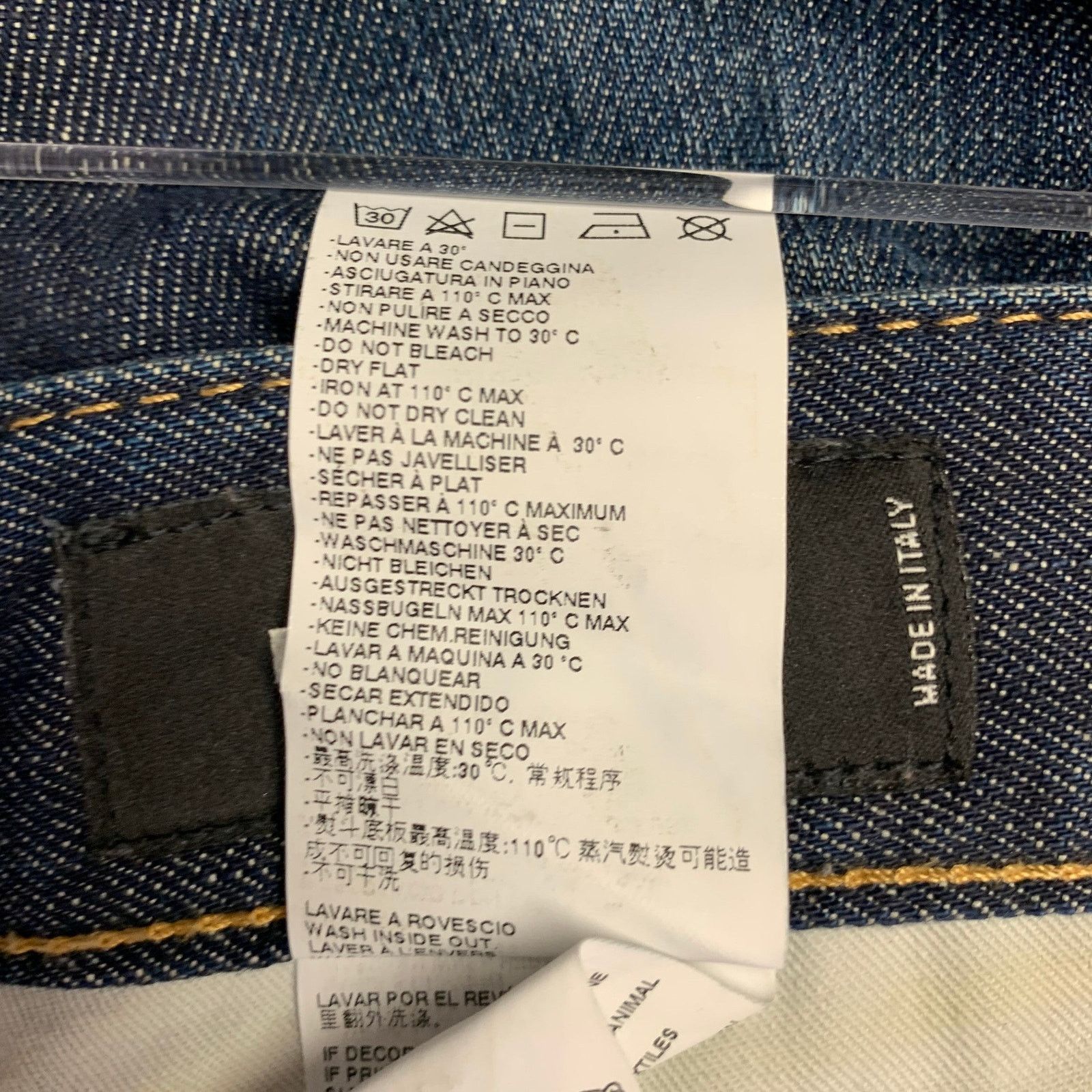 Dsquared2 Size 28 Blue Distressed Cotton Blend Button Fly Jeans Size US 28 / EU 44 - 9 Thumbnail