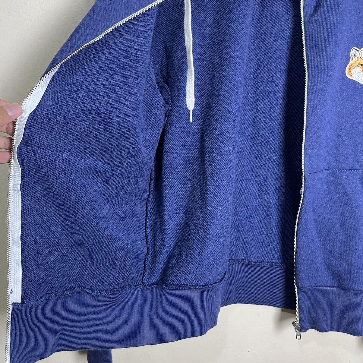 Maison Kitsune Maison Kitsune Fox Head Patch Logo Full Zip Jacket Size XS / US 0-2 / IT 36-38 - 11 Thumbnail