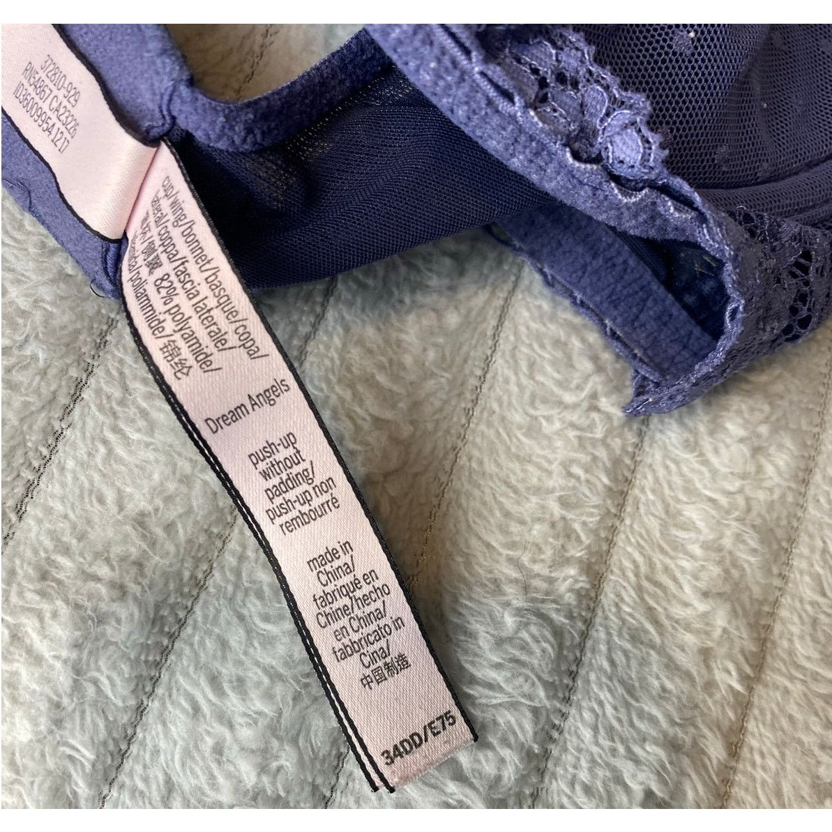 Victoria's Secret 34DD Bra Lot of (2) Victoria's Secret Blue, Maidenform Black Size ONE SIZE - 4 Thumbnail
