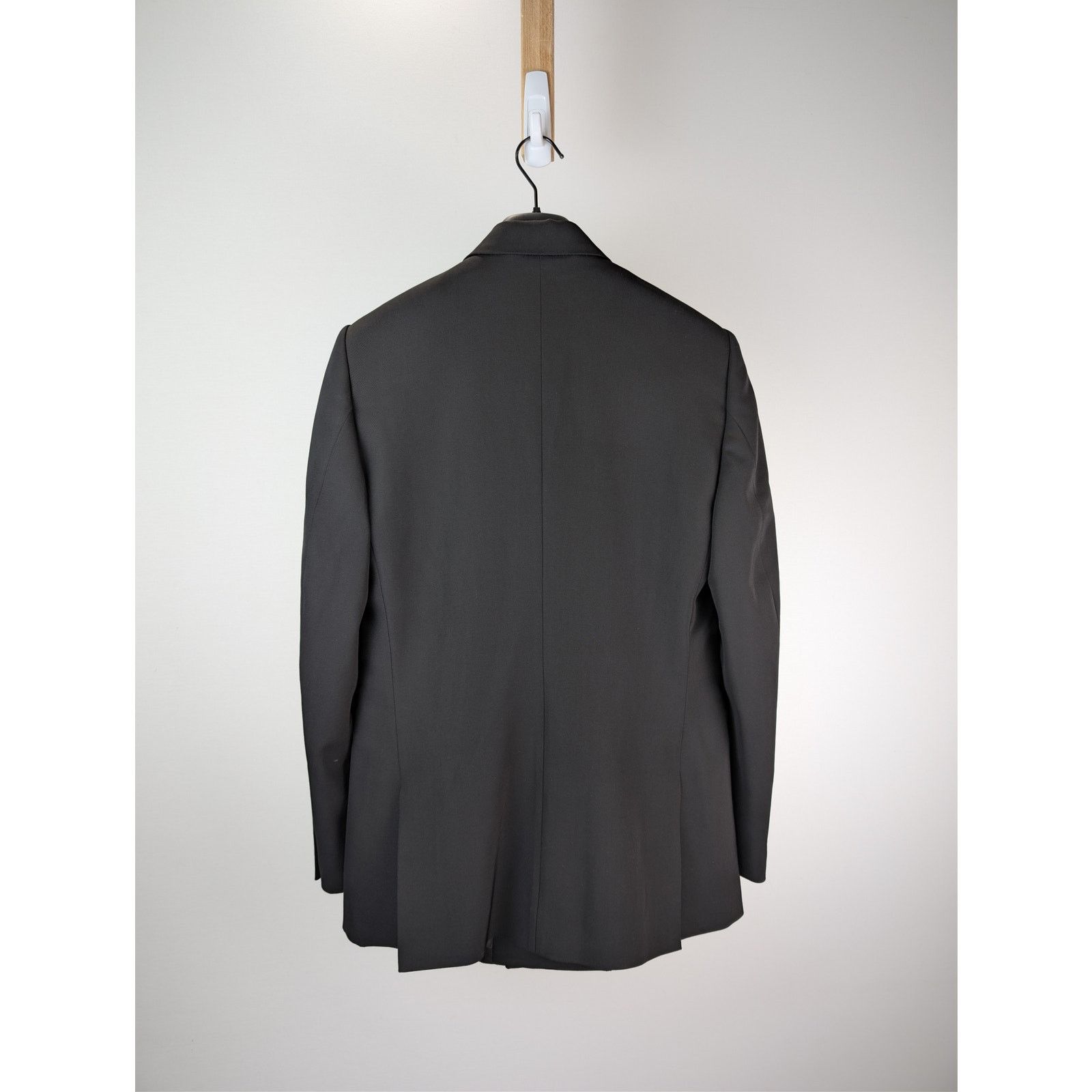 Balenciaga o1rshd1 Wool Barathea Shrunk DB Blazer / Jacket in Black Size US M / EU 48-50 / 2 - 11 Thumbnail